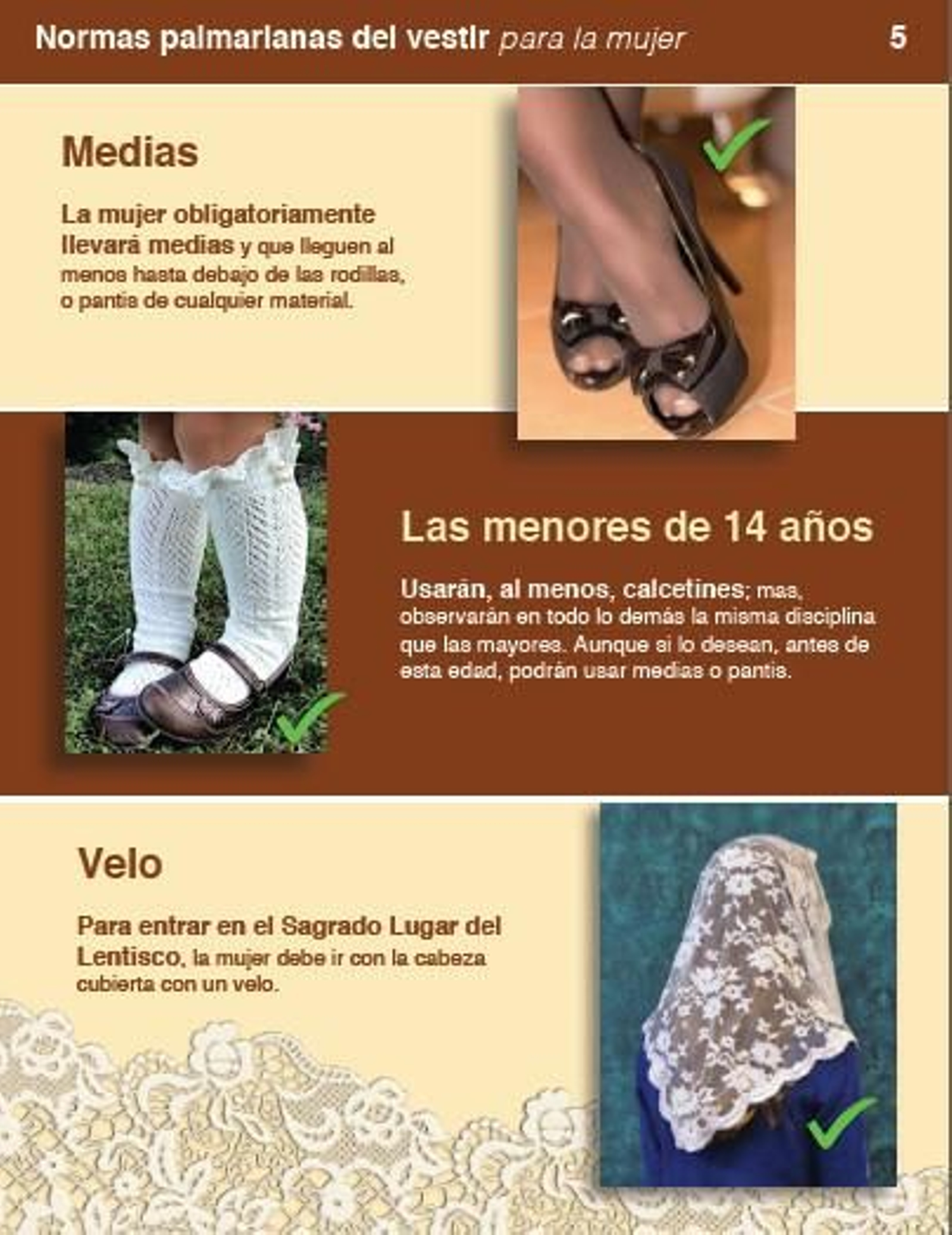 Normas para la mujer y las niñas