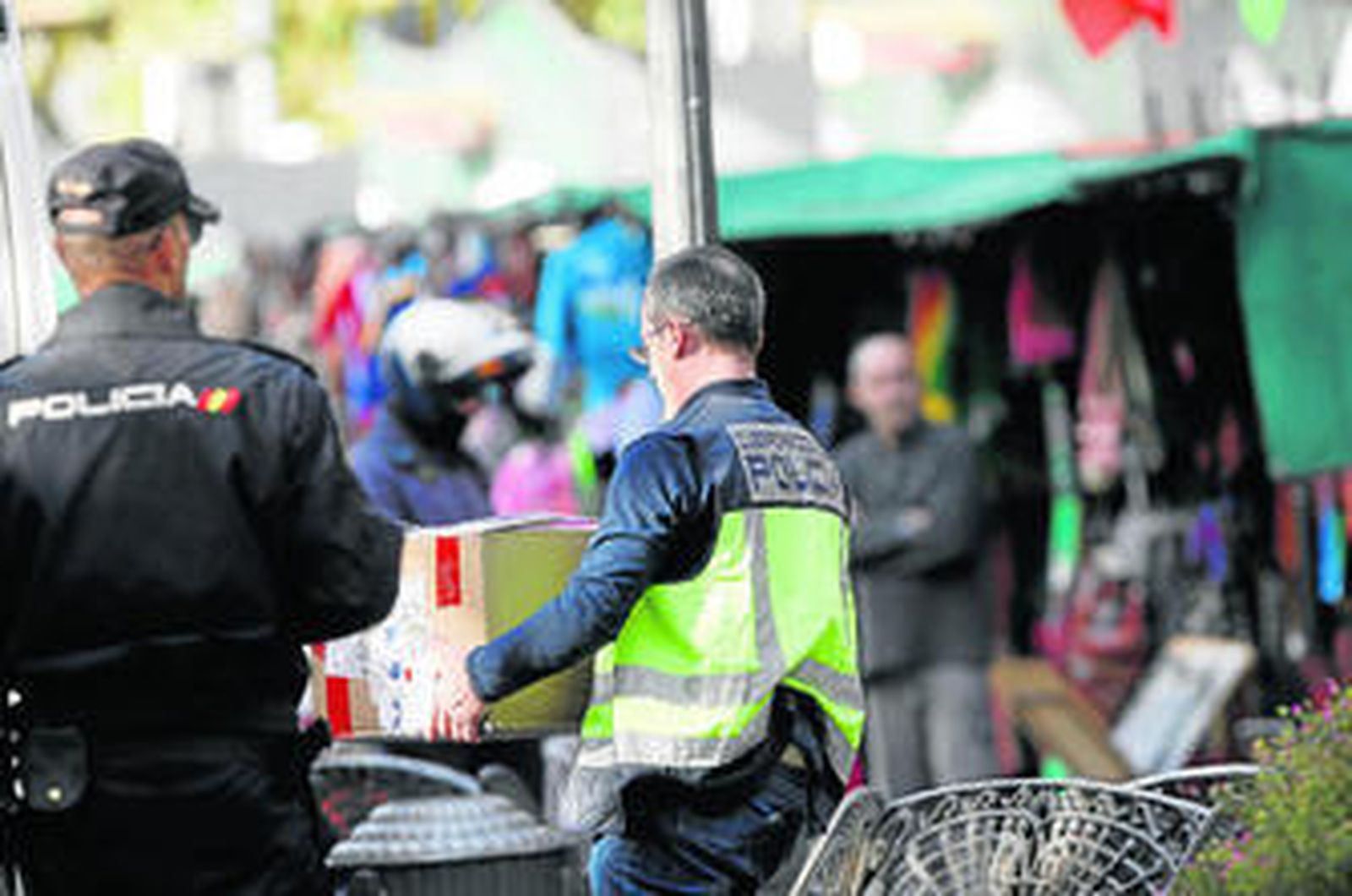 Actuación de la Policía Nacional en la capital.