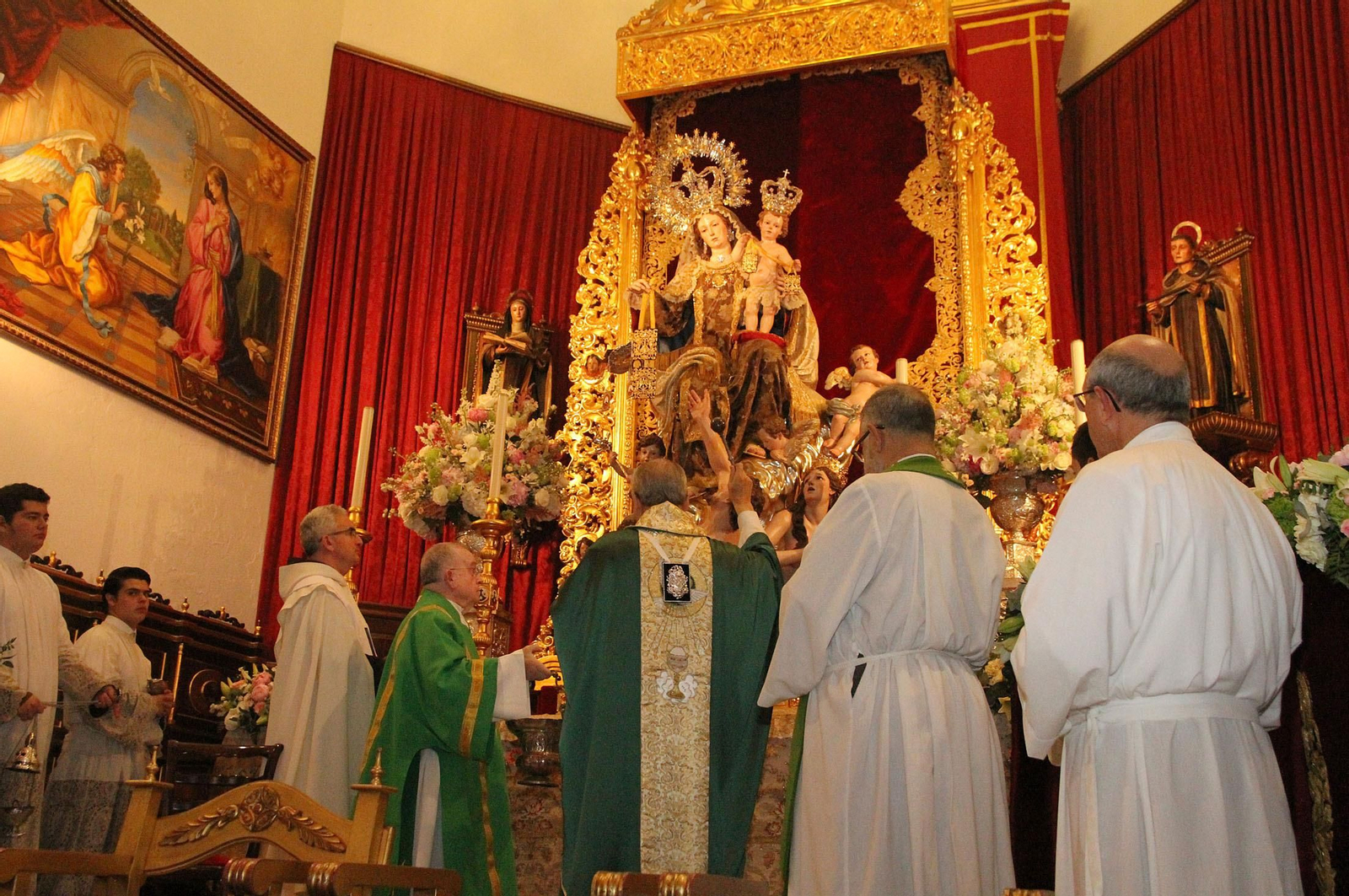 Imágenes de la bendición de la Virgen del Carmen