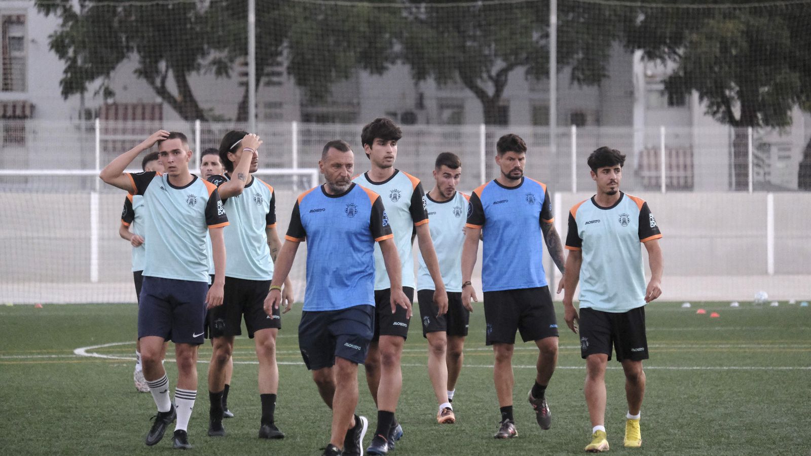 Juan Carlos Quero, durante un entrenamiento del Espeleño.