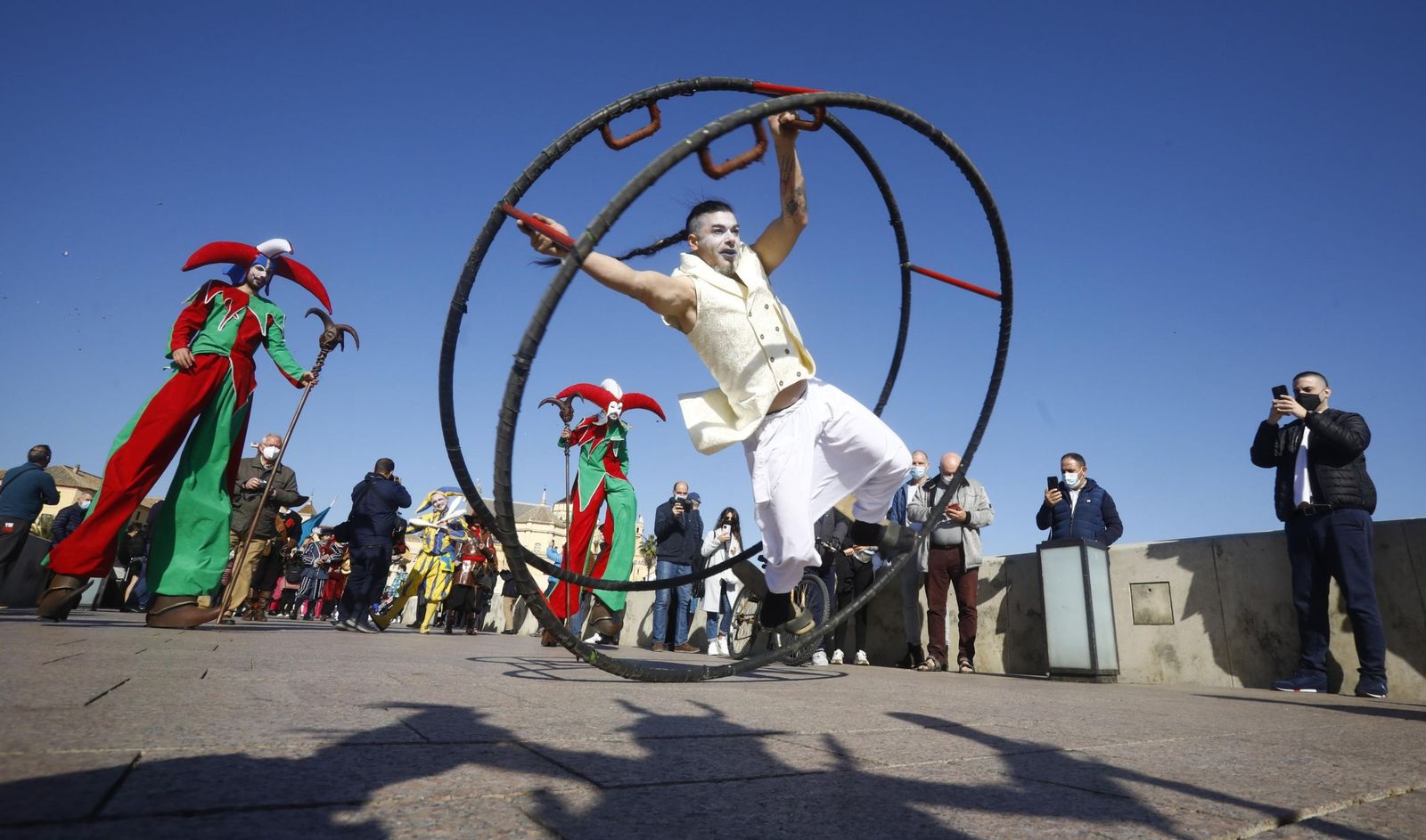 Imagen de archivo de un artista circense