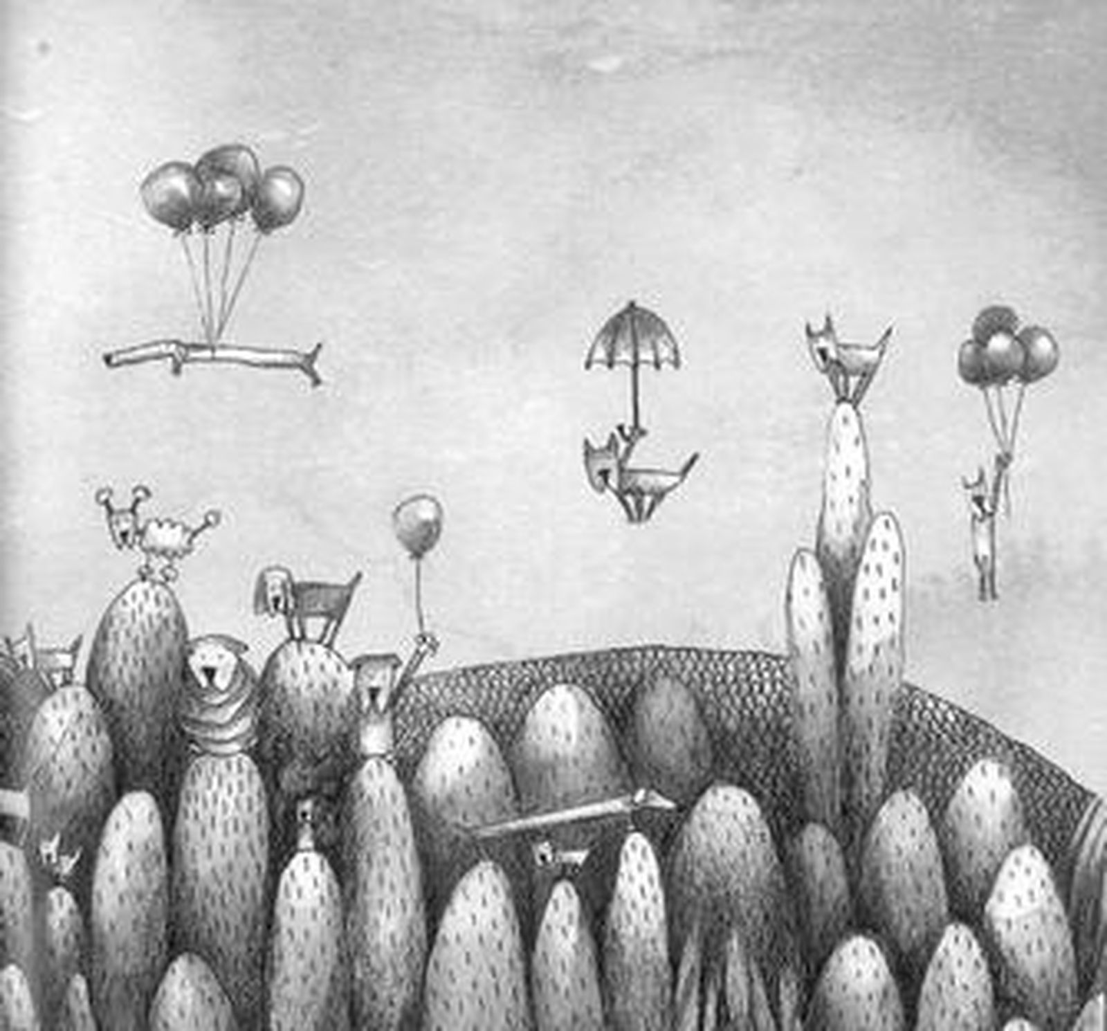 Una de las ilustraciones del libro 'Mopi' realizada por Berta Llonch.