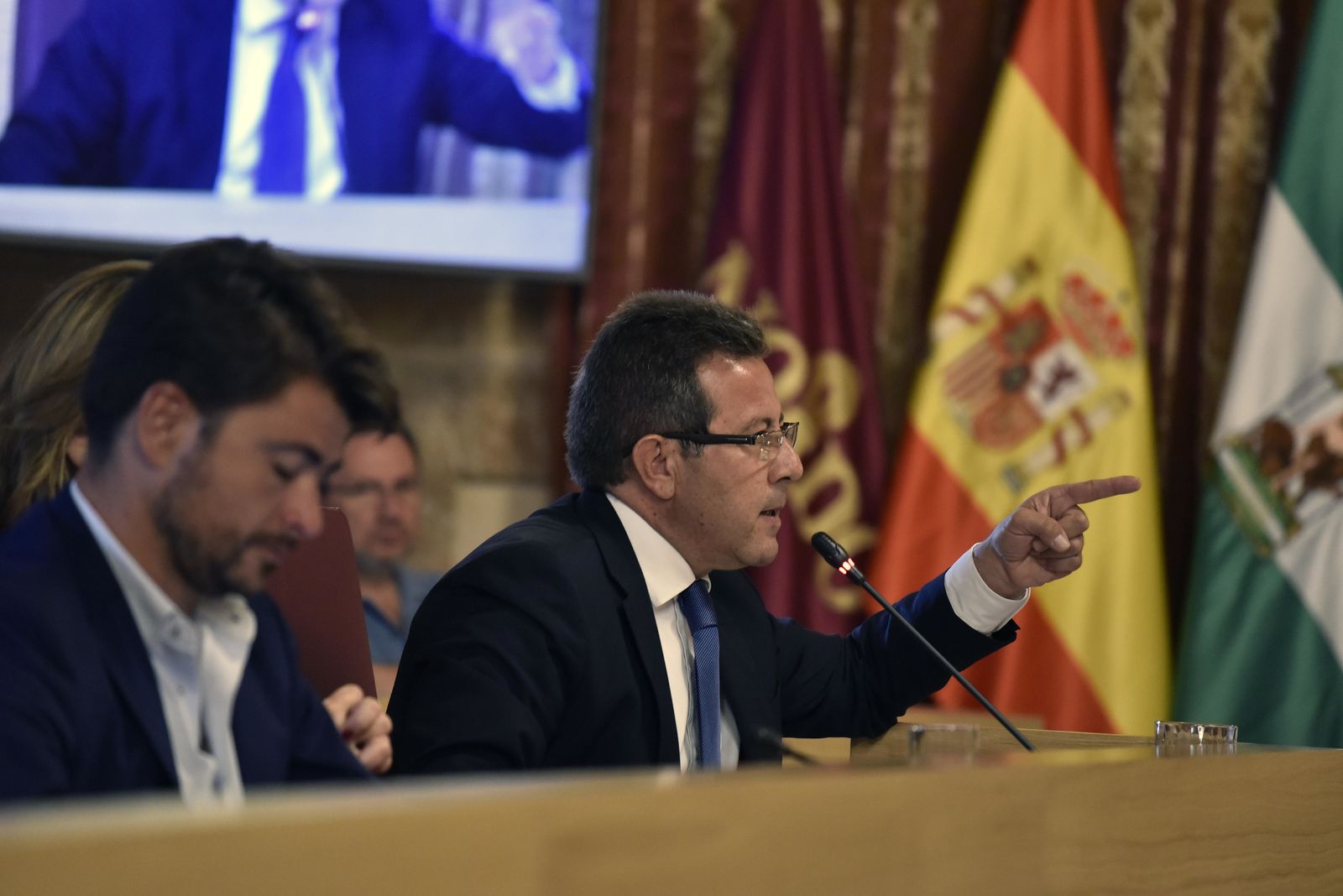 El portavoz municipal del PP, Alberto Díaz. / JUAN CARLOS VÁZQUEZ