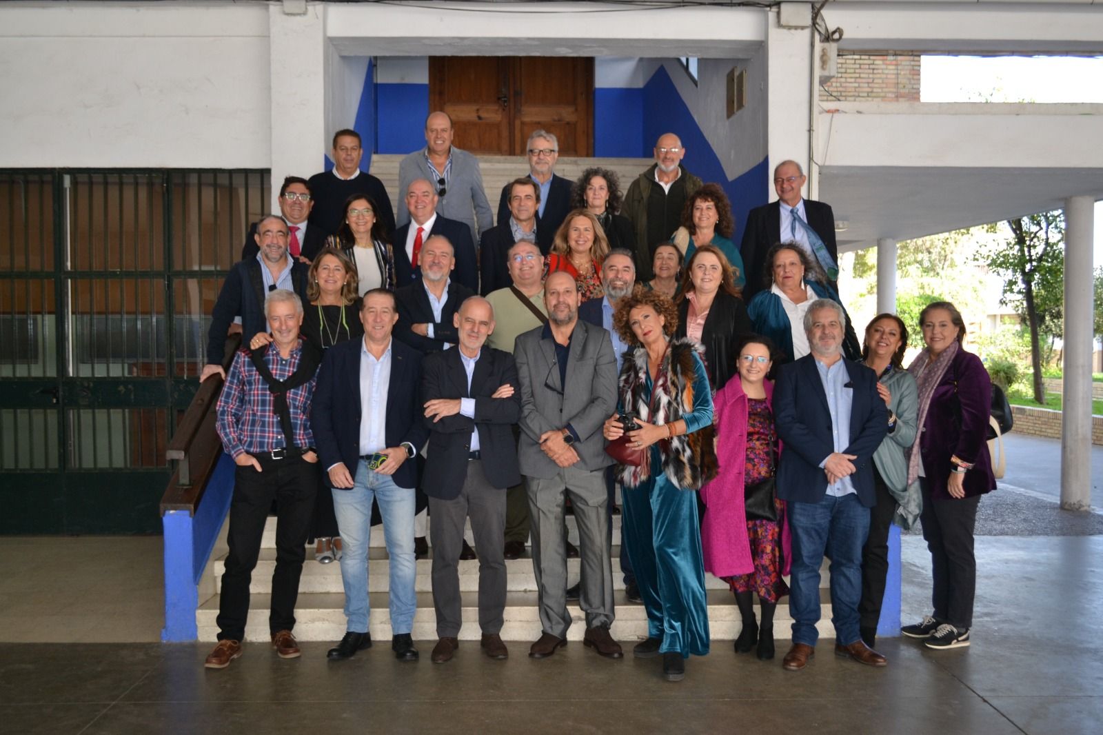 Un momento del encuentro en el propio colegio.