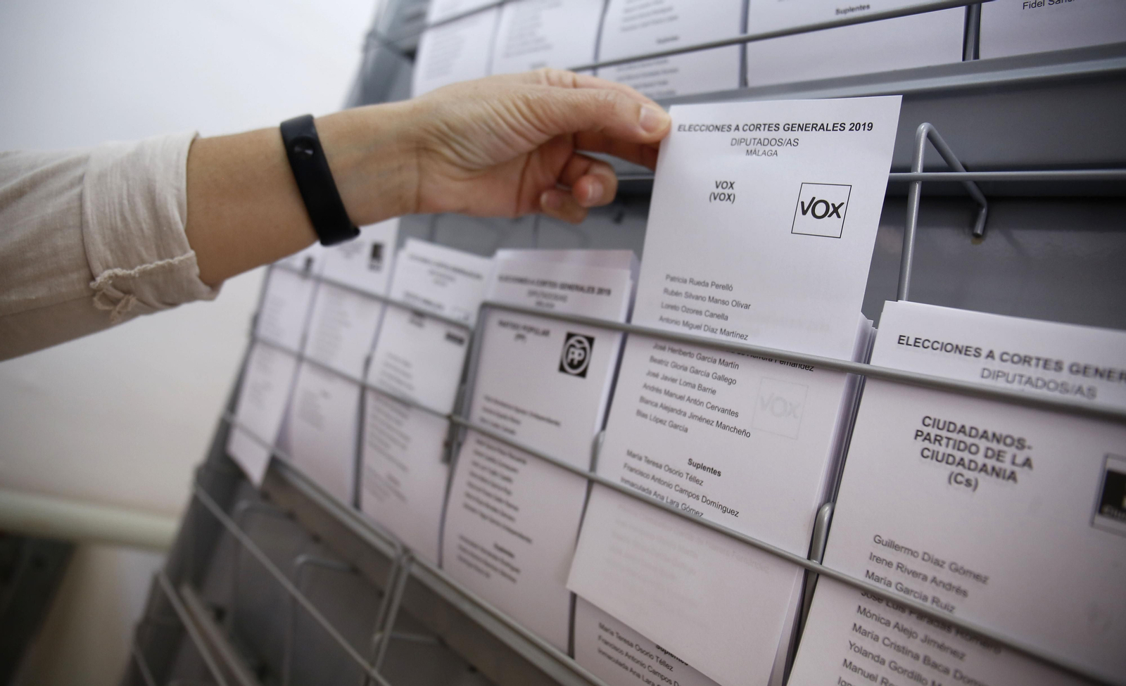 Las fotos de las votaciones para las elecciones generales en Málaga