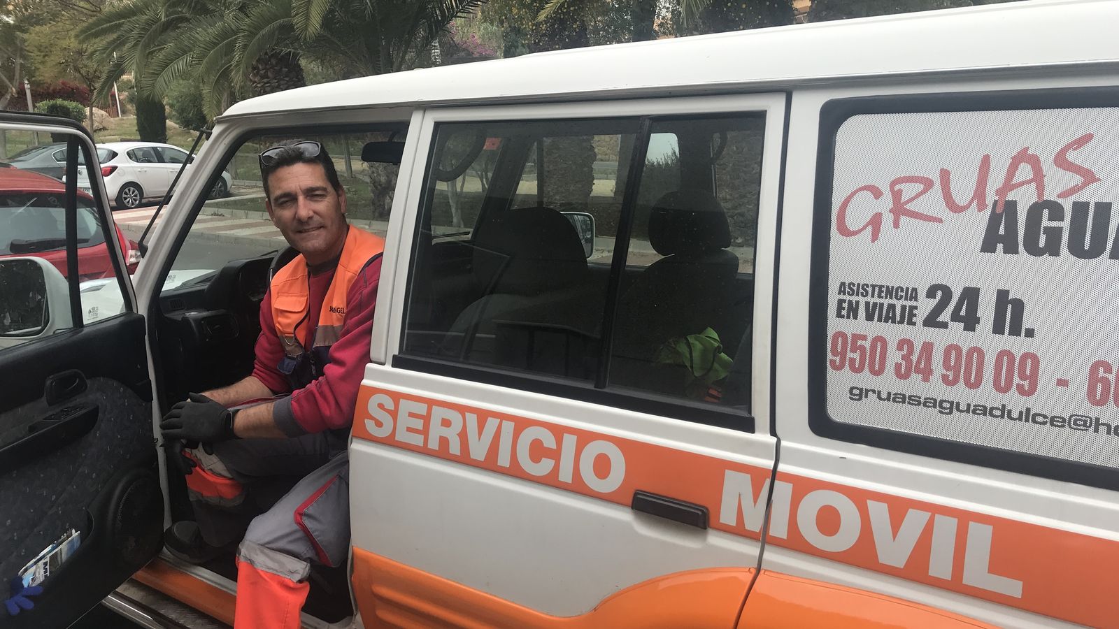 José Ángel Viñolo, de Grúas Aguadulce.