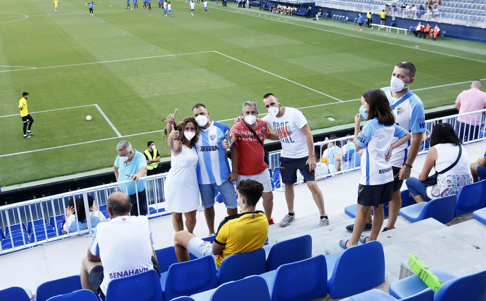 Aficionados en el Málaga CF-Tenerife Aficionados en el Málaga CF-Tenerife