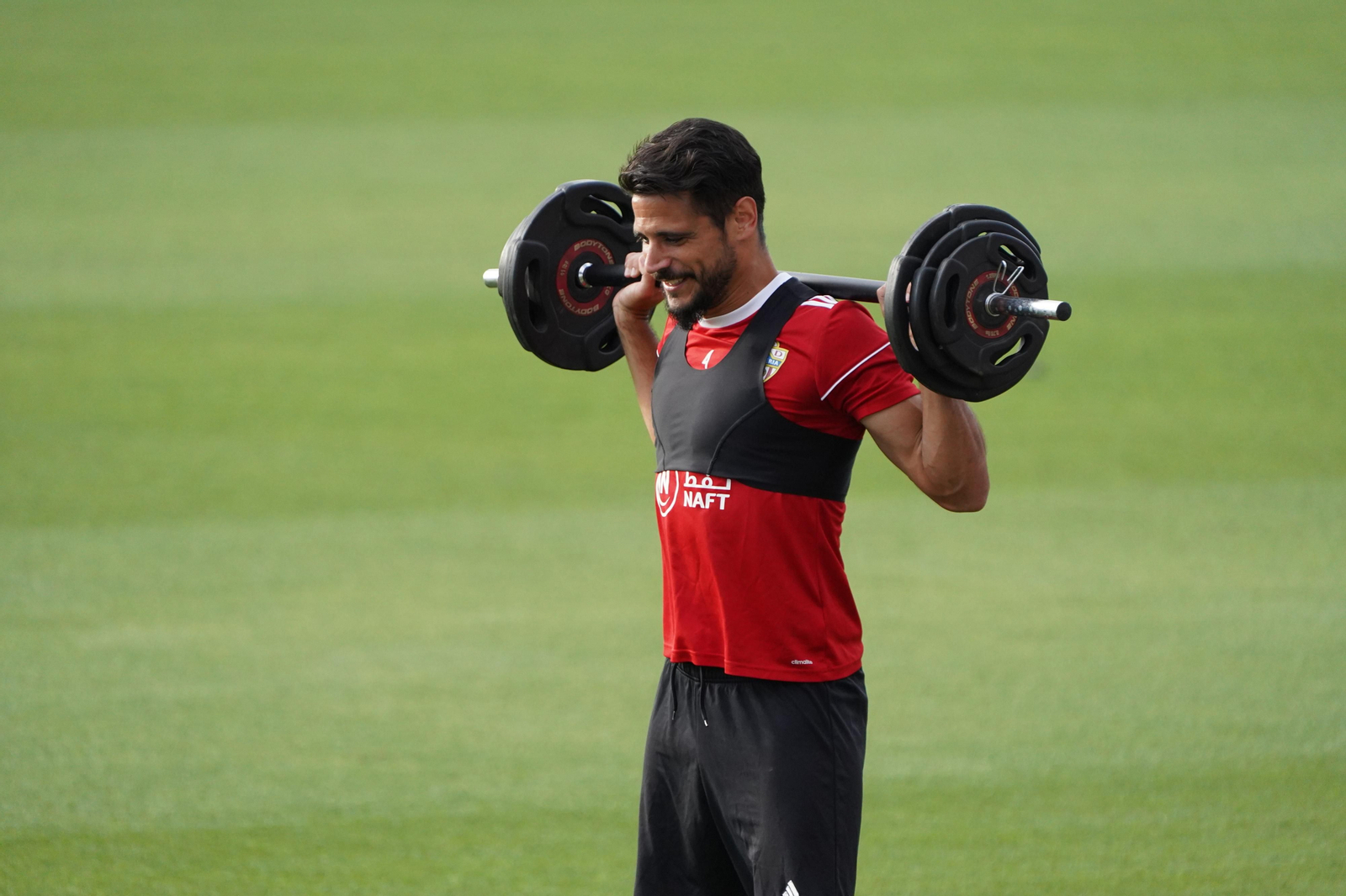 Primera sesión con grupos de 14 jugadores