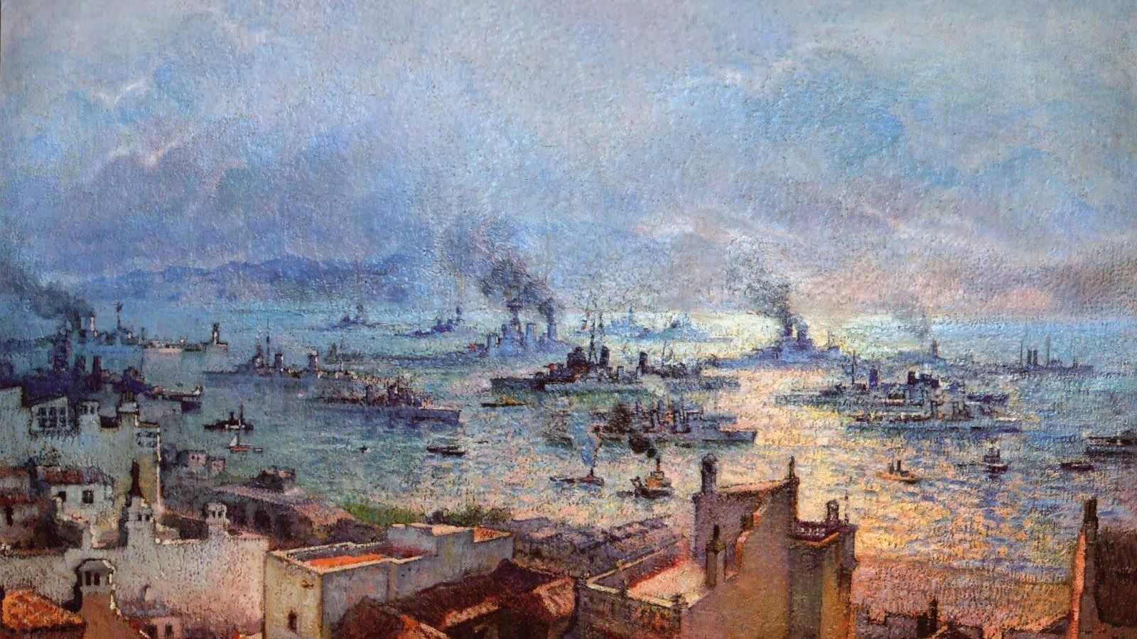 The Fleet in the Bay of Gibraltar.