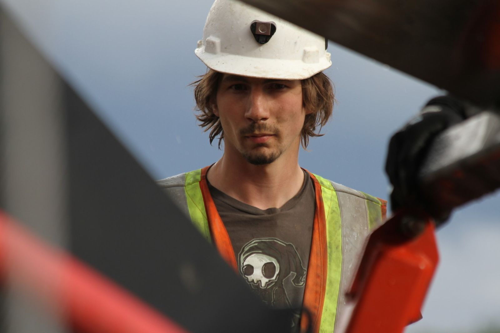 Parker Schnabel en plena extracción. Se puso al frente de la mina familiar con sólo 16 años.