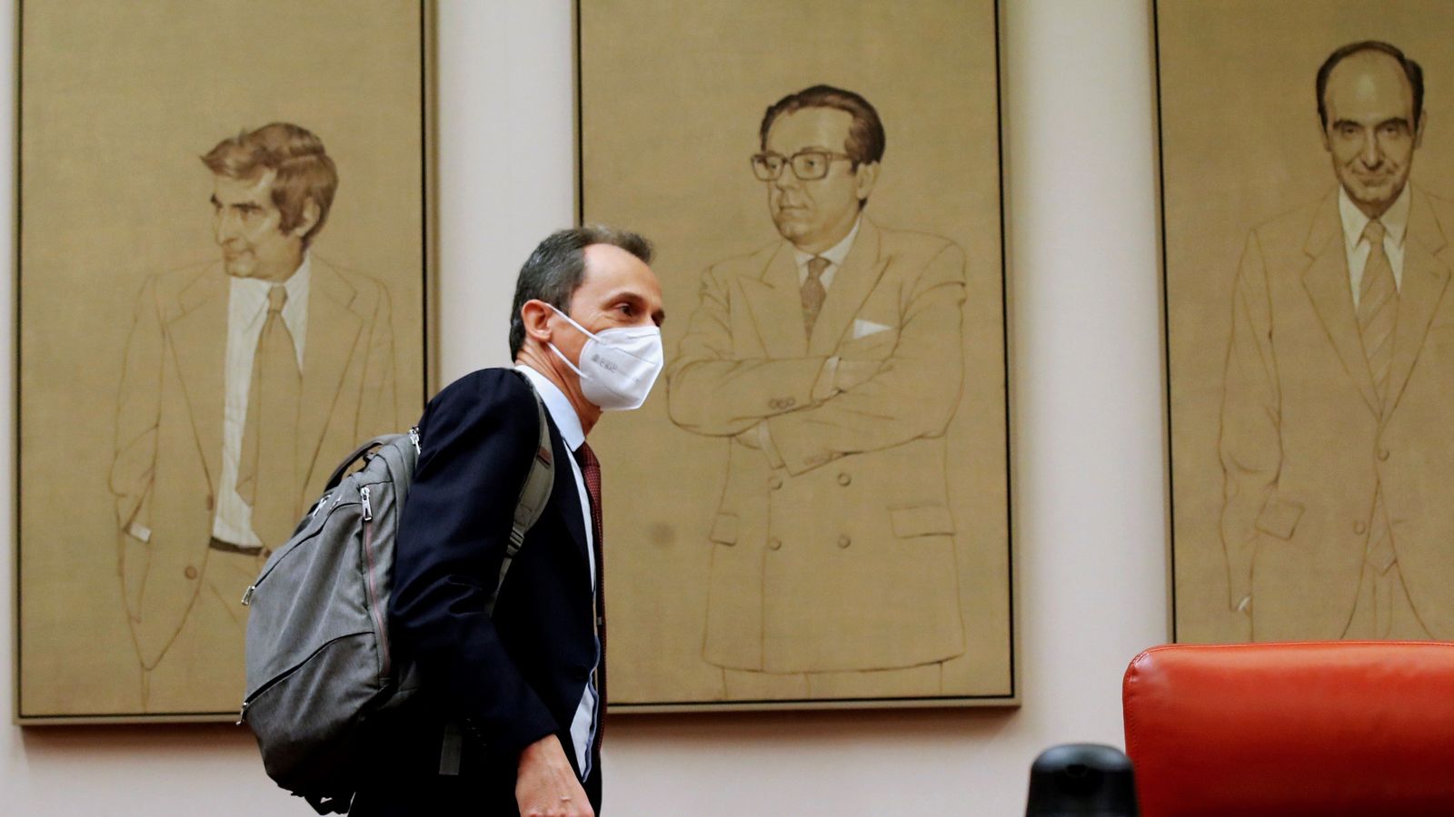 Pedro Duque en la Comisión de Ciencia, Innovación y Universidades en el Congreso de los Diputados.