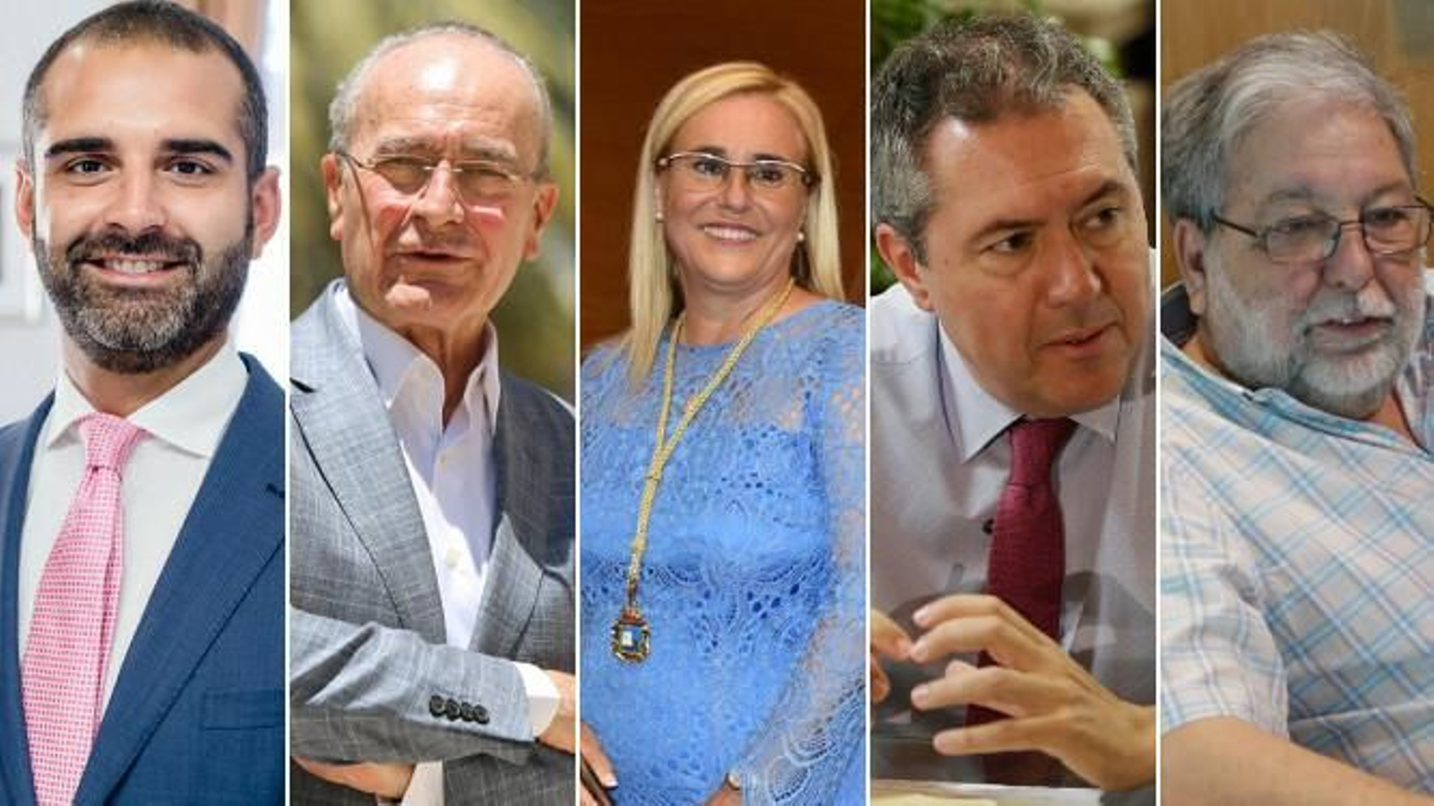 Los alcaldes de Almería, Málaga, Fuengirola, Sevilla y Dos Hermanas.