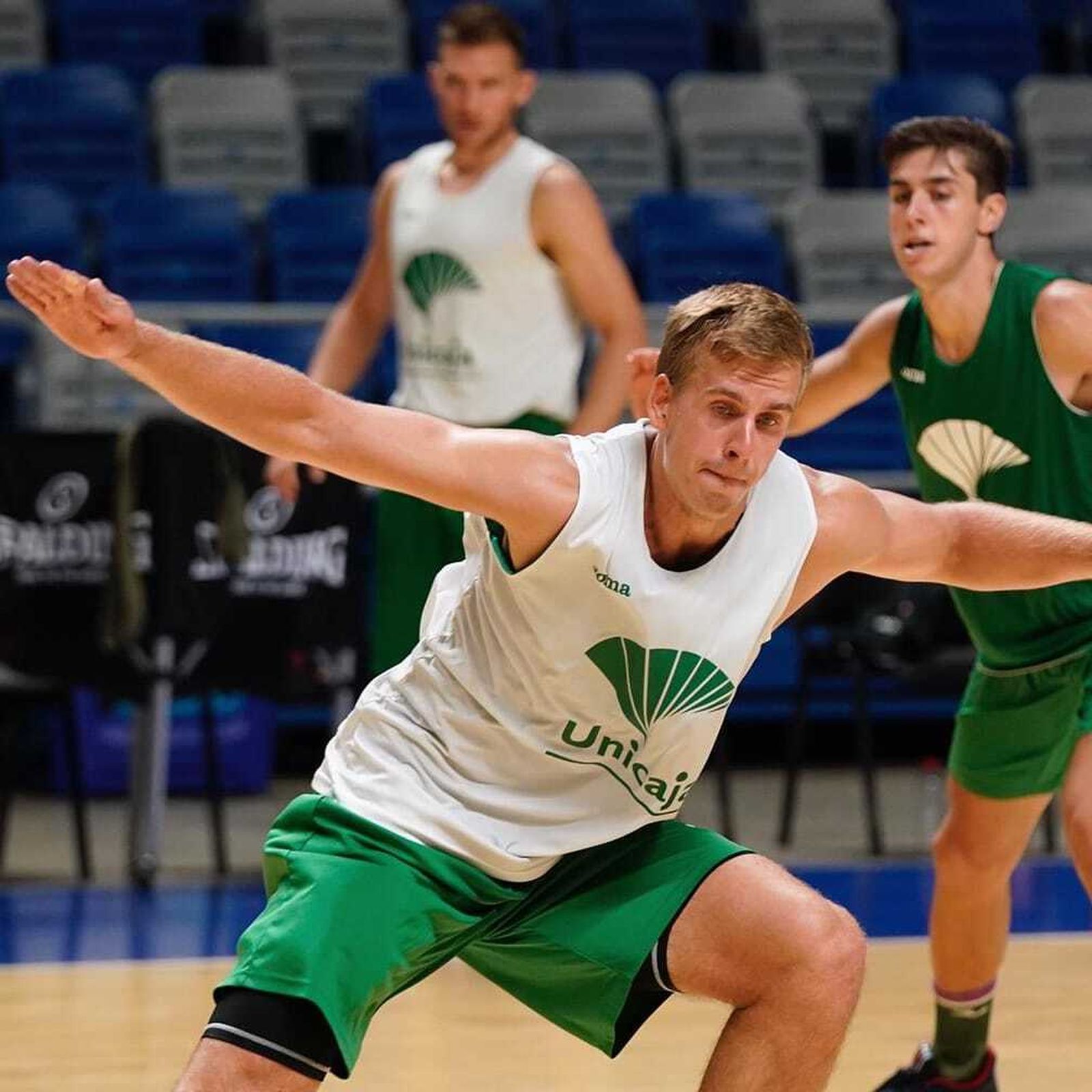 Gerun, en un entrenamiento de esta pretemporada.