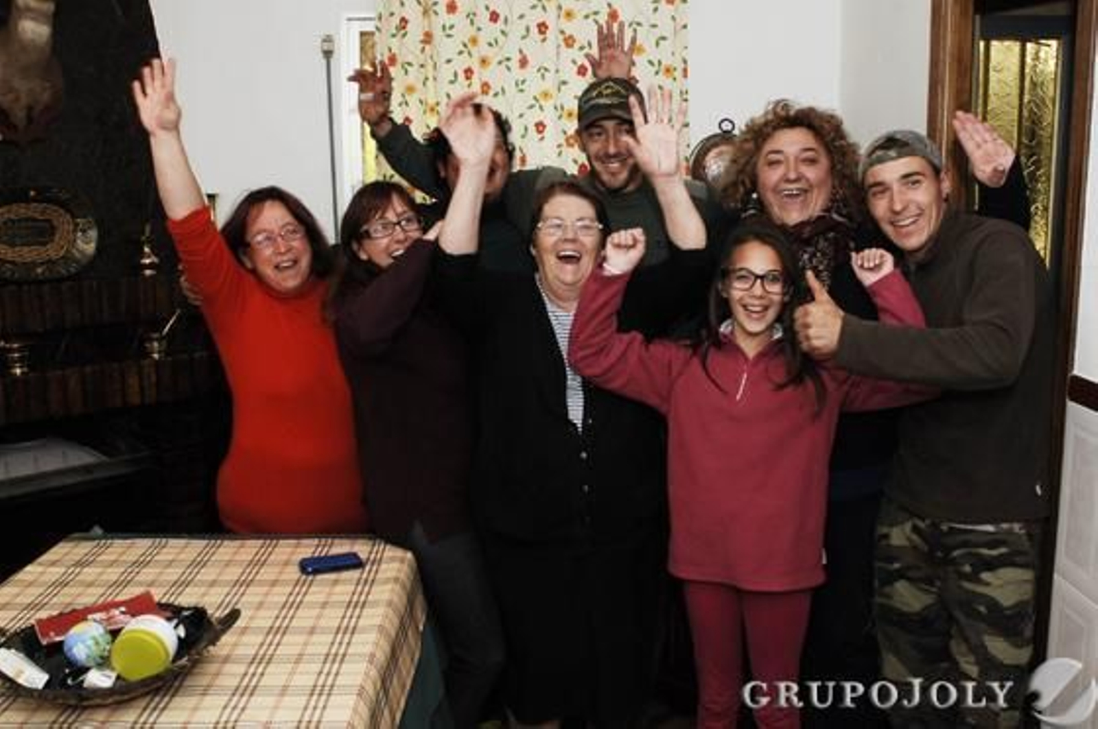 El Bosque festejó por todo lo alto el Gordo. 

Foto: Ramón Aguilar