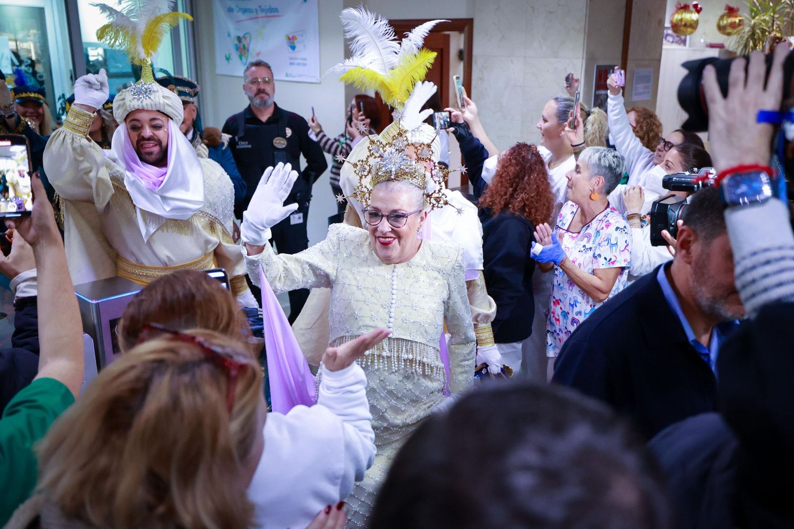 Los Reyes Magos, en el hospital Puerta del Mar de Cádiz.