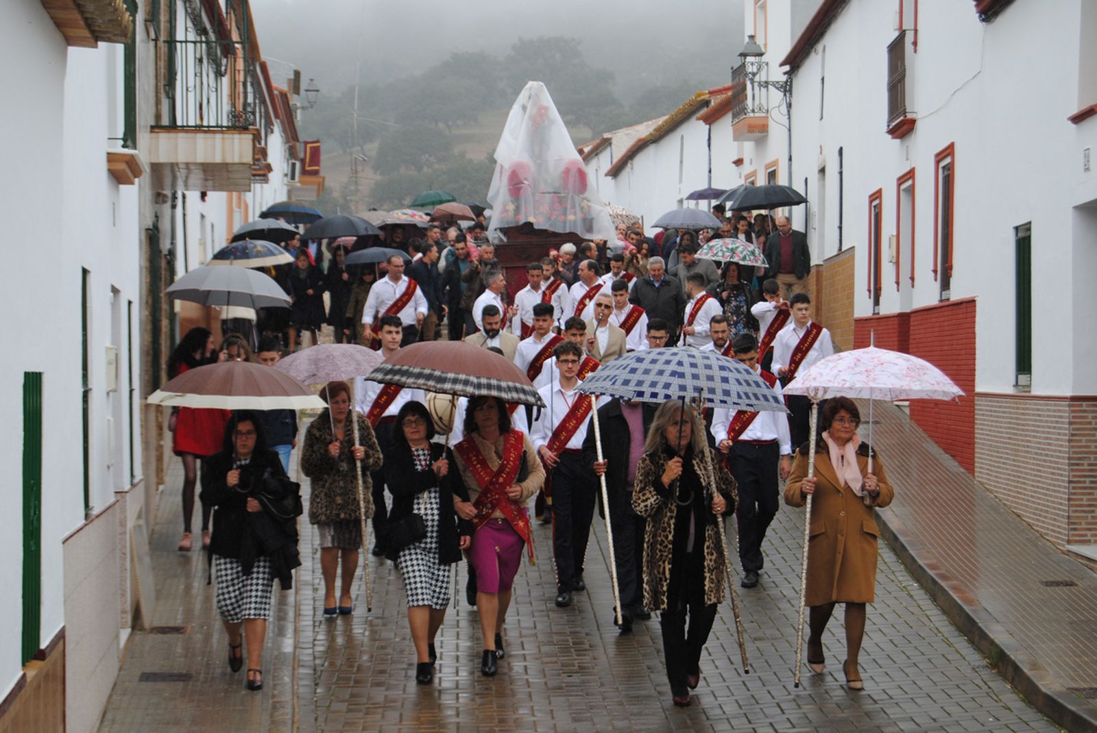Procesión de San Sebastián en Villanueva de las Cruces.