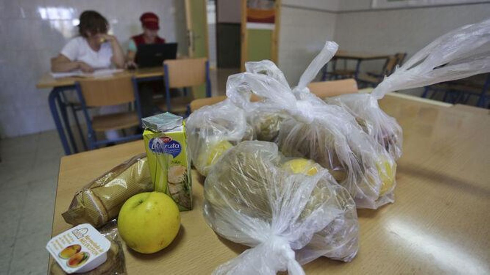 Meriendas del plan SYGA en una imagen de archivo.