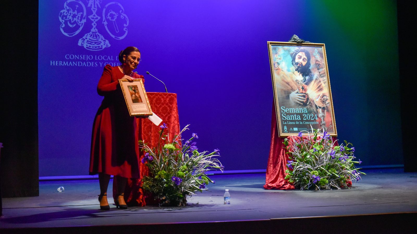 La presentación del cartel de oficial de la Semana Santa de La Línea 2024, en imágenes