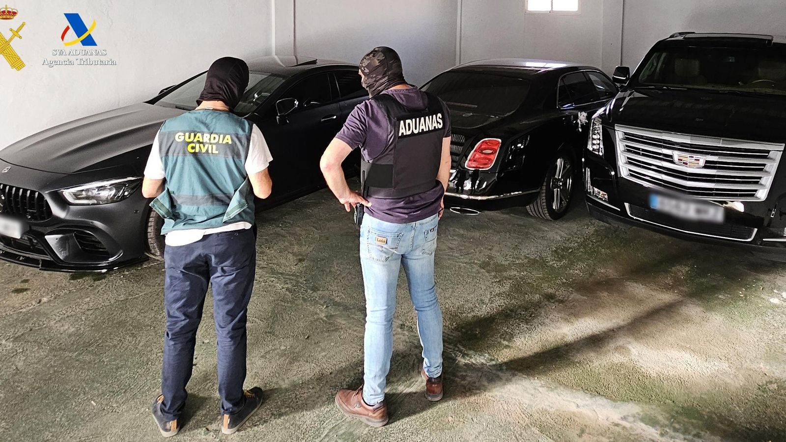 Han sido intervenidos numerosos vehículos de alta gama.