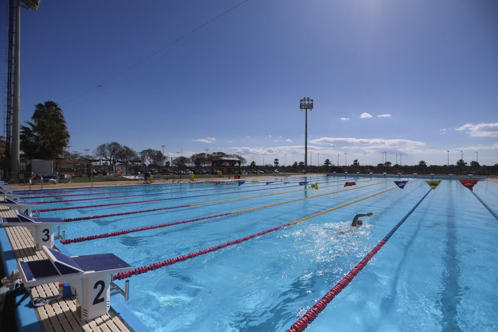 La reapertura de la piscina de 50 metros de Inacua, en imágenes