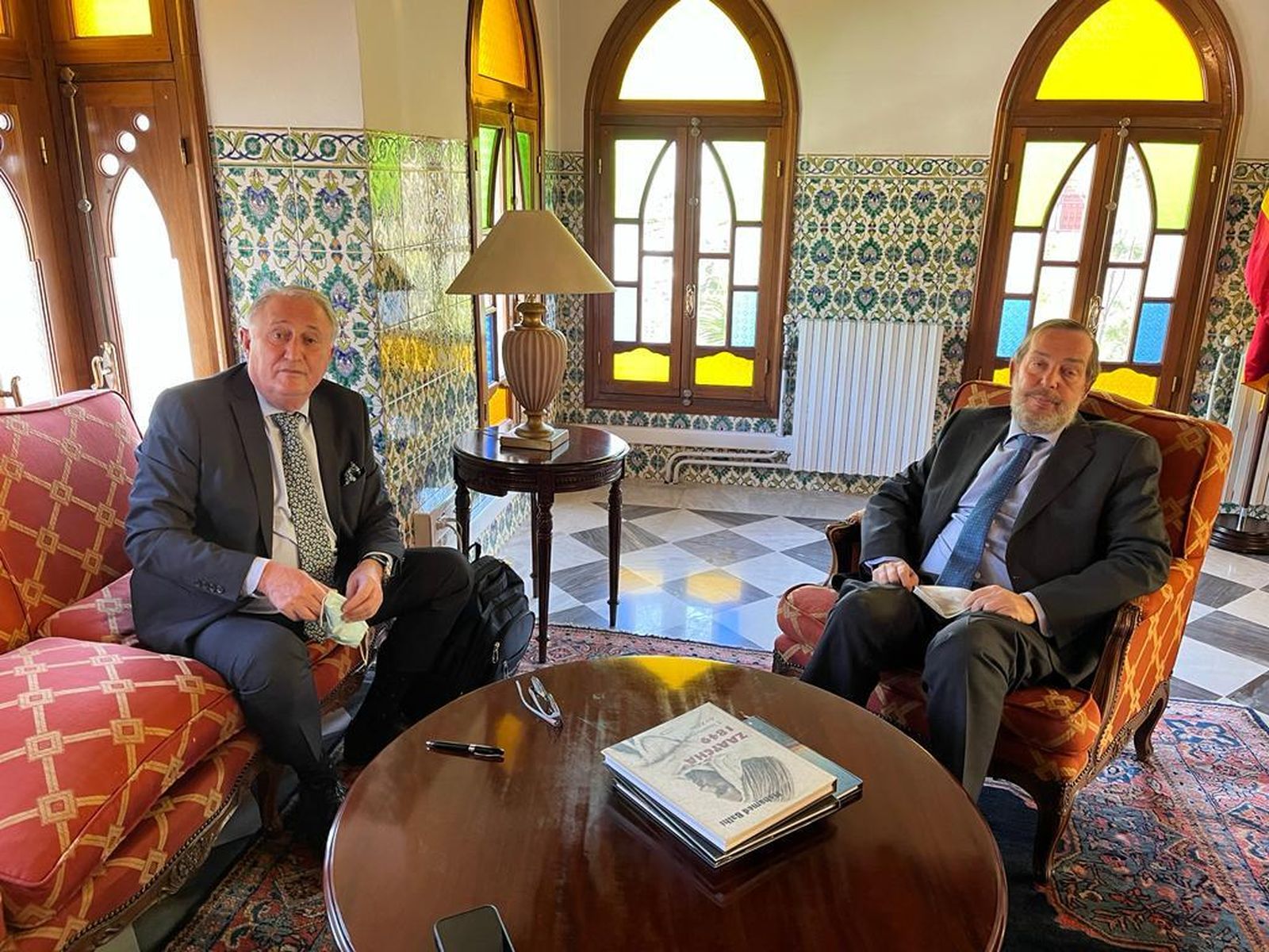 El presidente de la Autoridad Portuaria de Almería (APA), Jesús Caicedo, en Argelia.