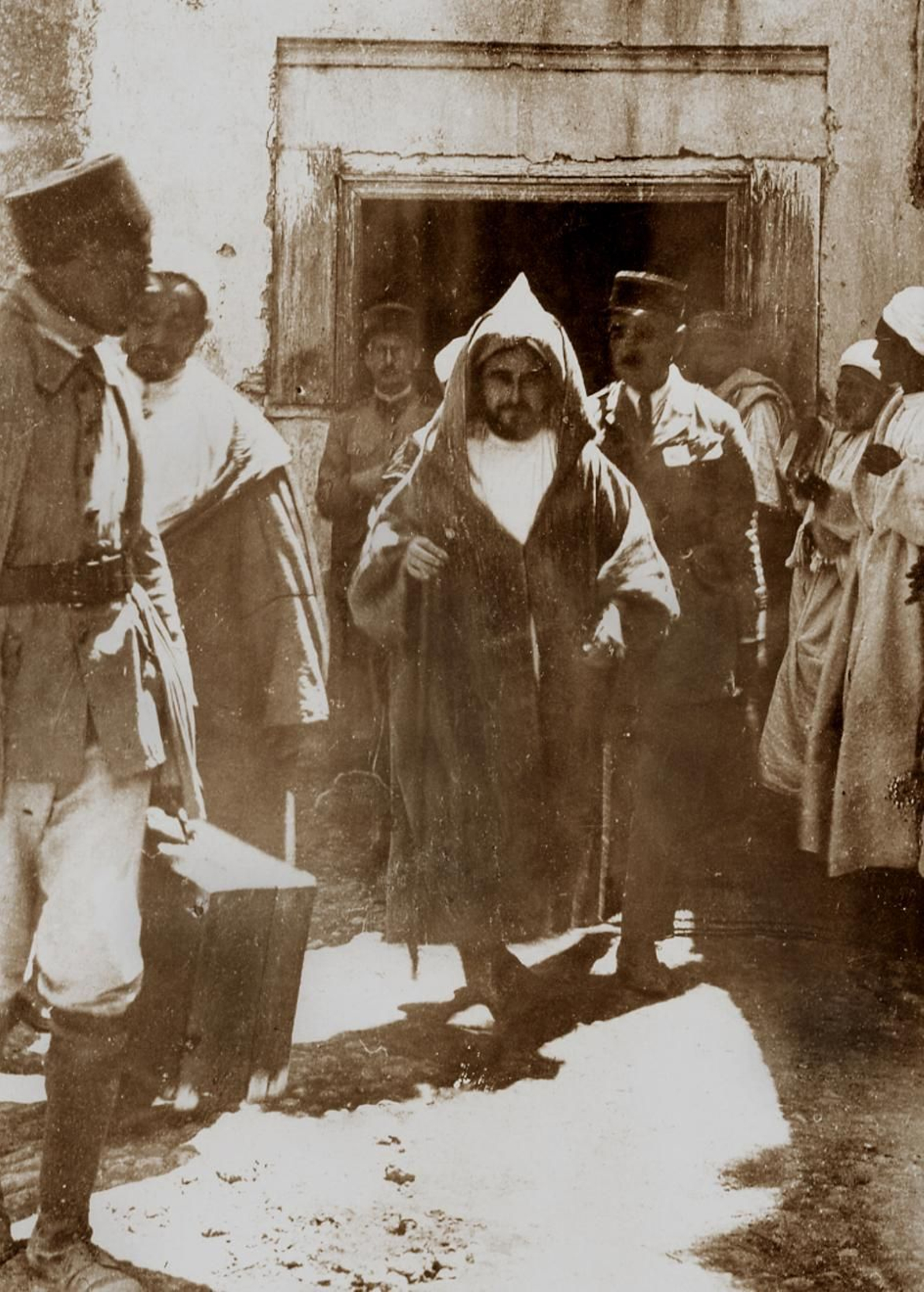 Abdelkrim, prisionero de los franceses.