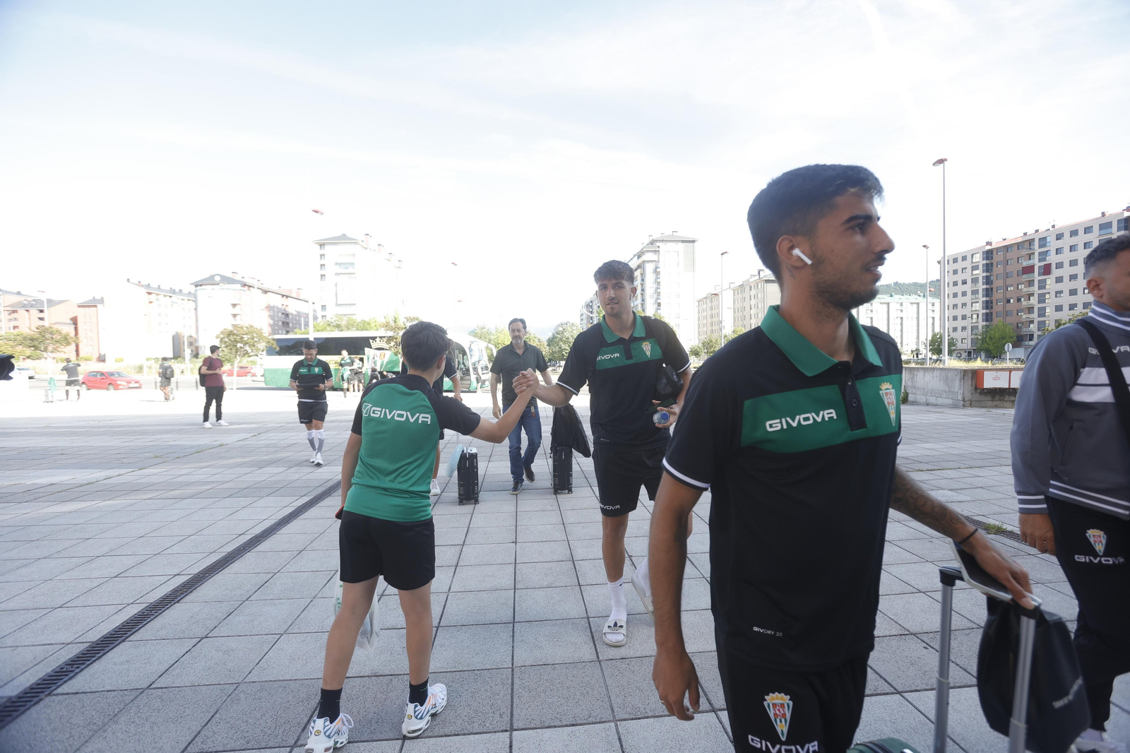 La llegada del Córdoba CF a Ponferrada, en imágenes