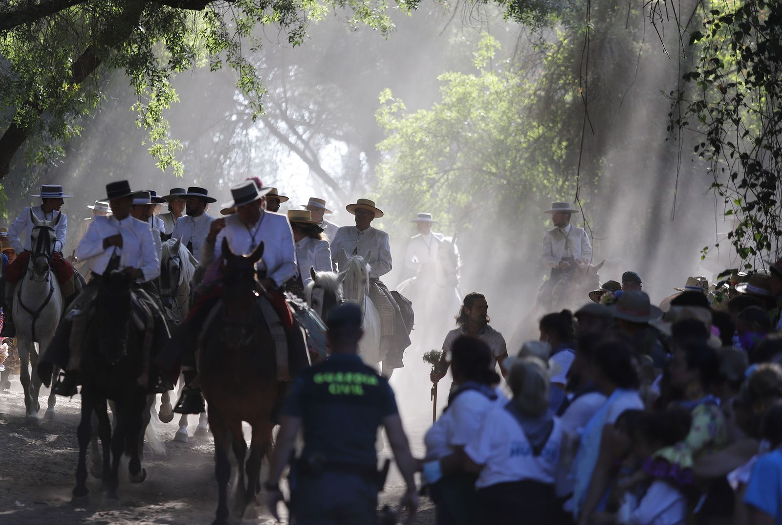 Imágenes de la Hermandad de Huelva a su paso por El Charco