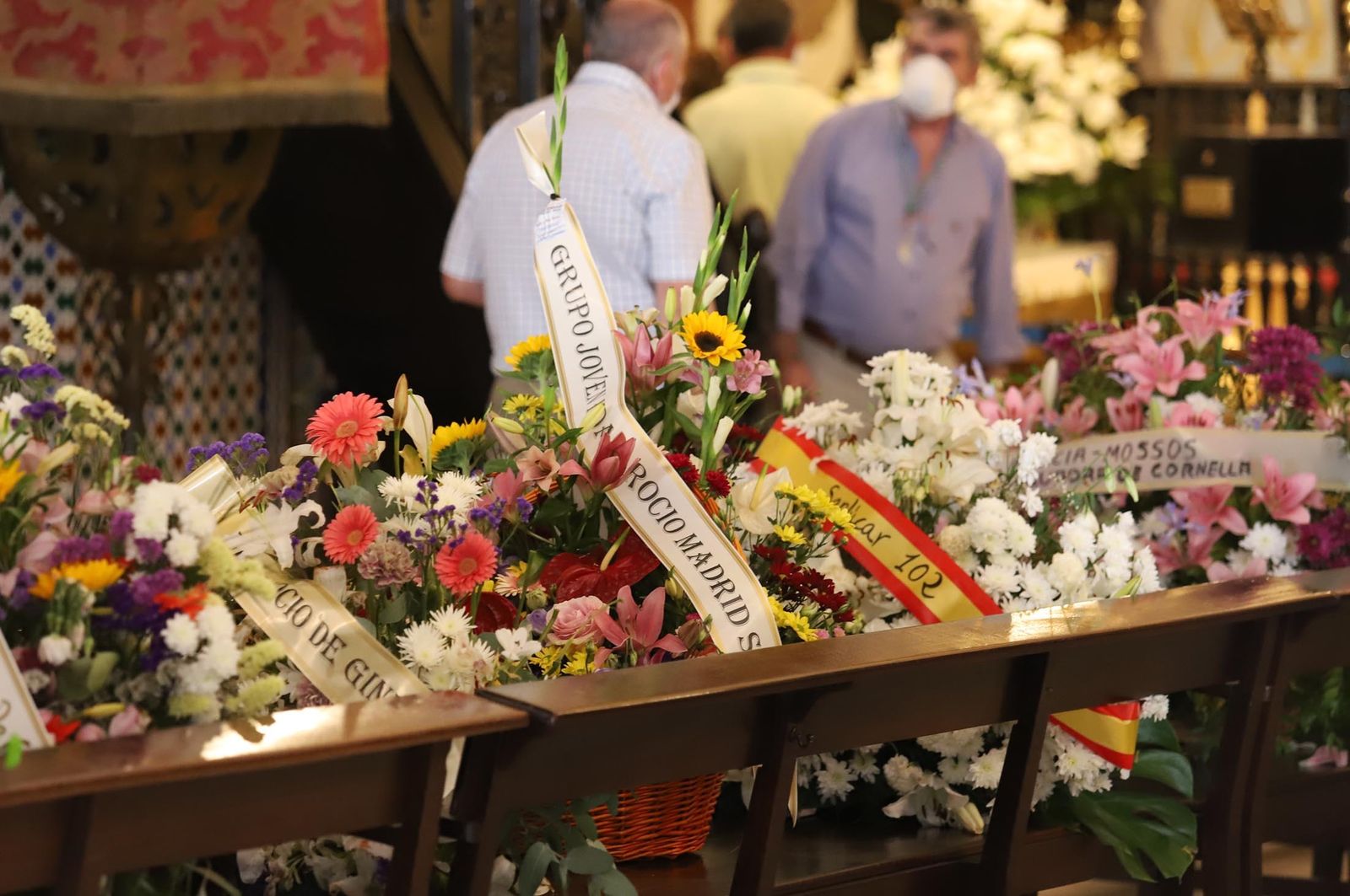 Imágenes de la Virgen del Rocío en el Lunes de Pentecostés 2020