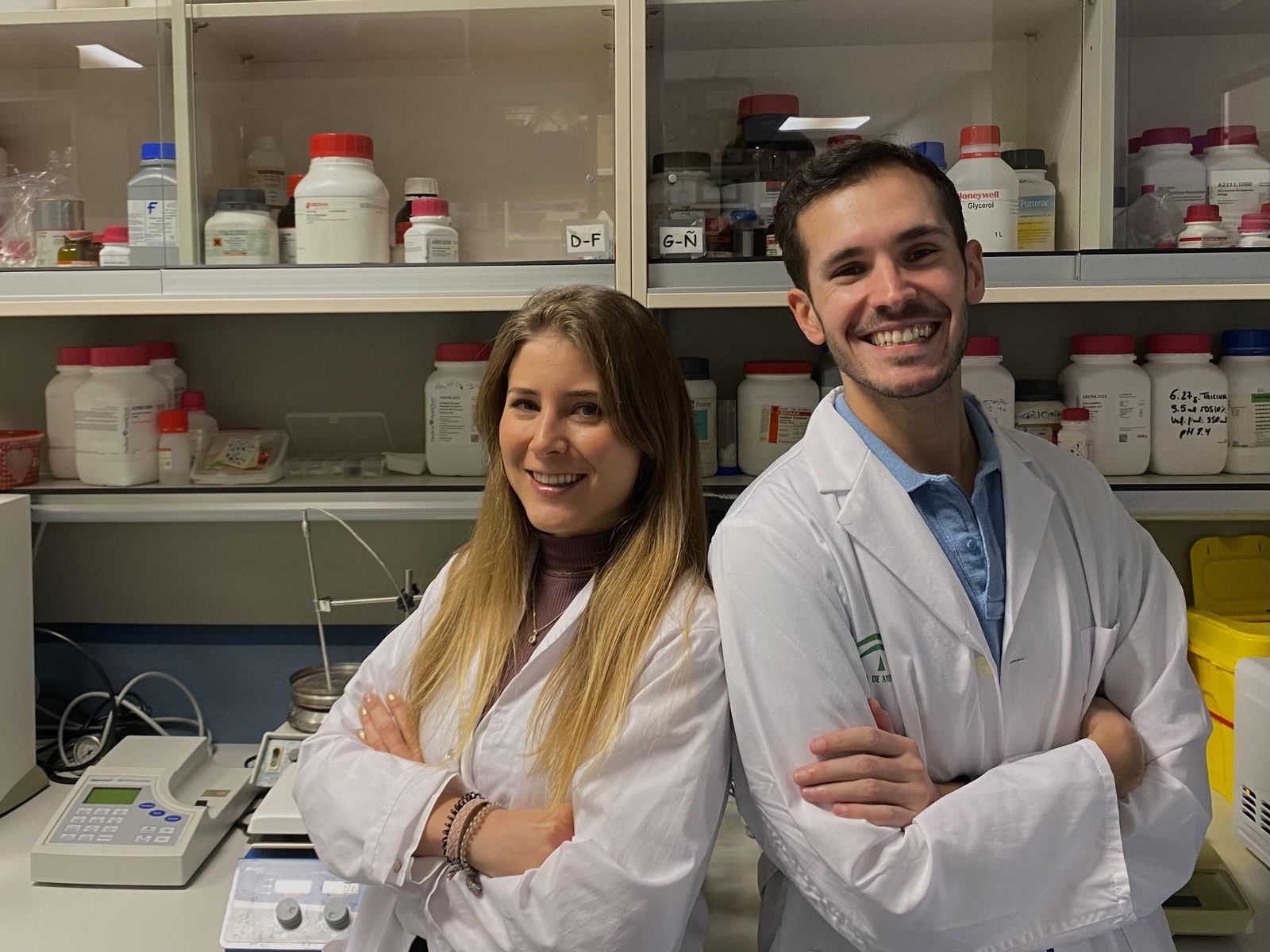 El moguereño Nicolás Capelo y la cartayera Bella Romero.