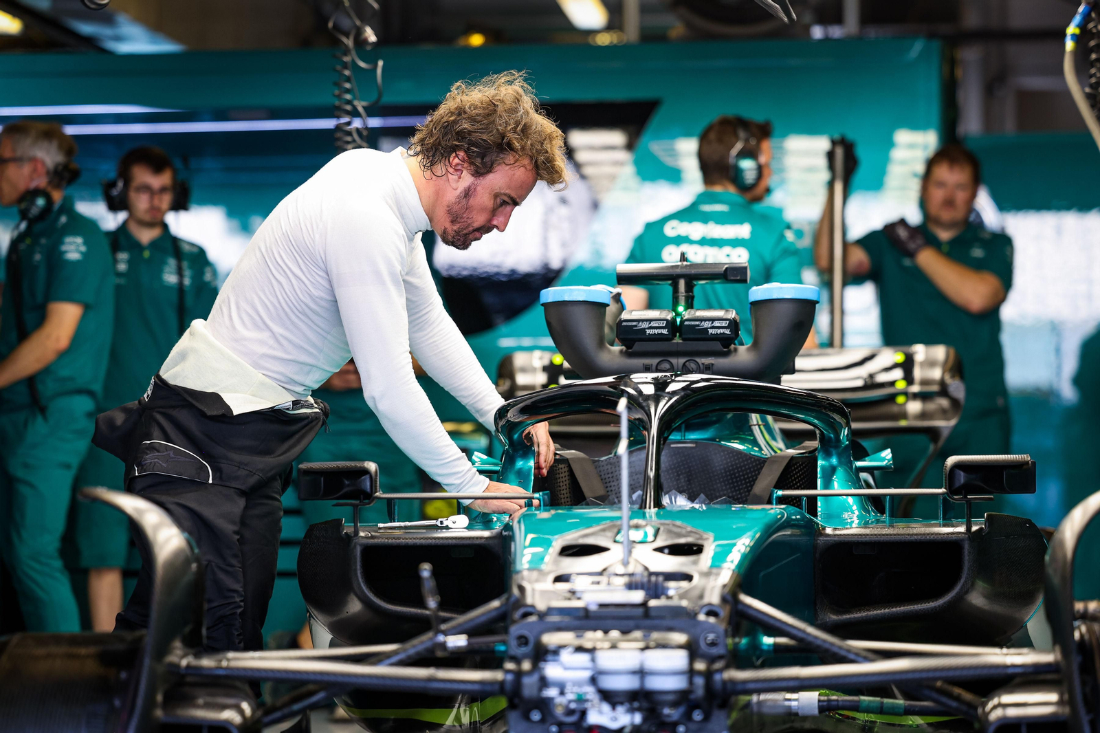 Las escuderías de  Fórmula uno se prueban tras el fin de temporada