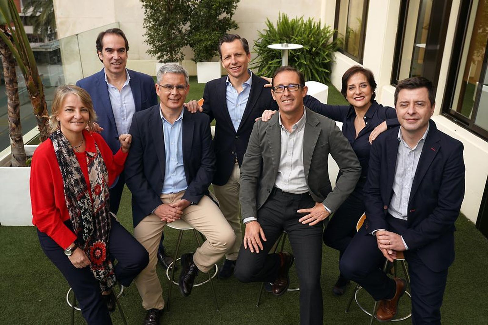 El equipo de Strategyco, autores de 'Las Siete Magníficas'.