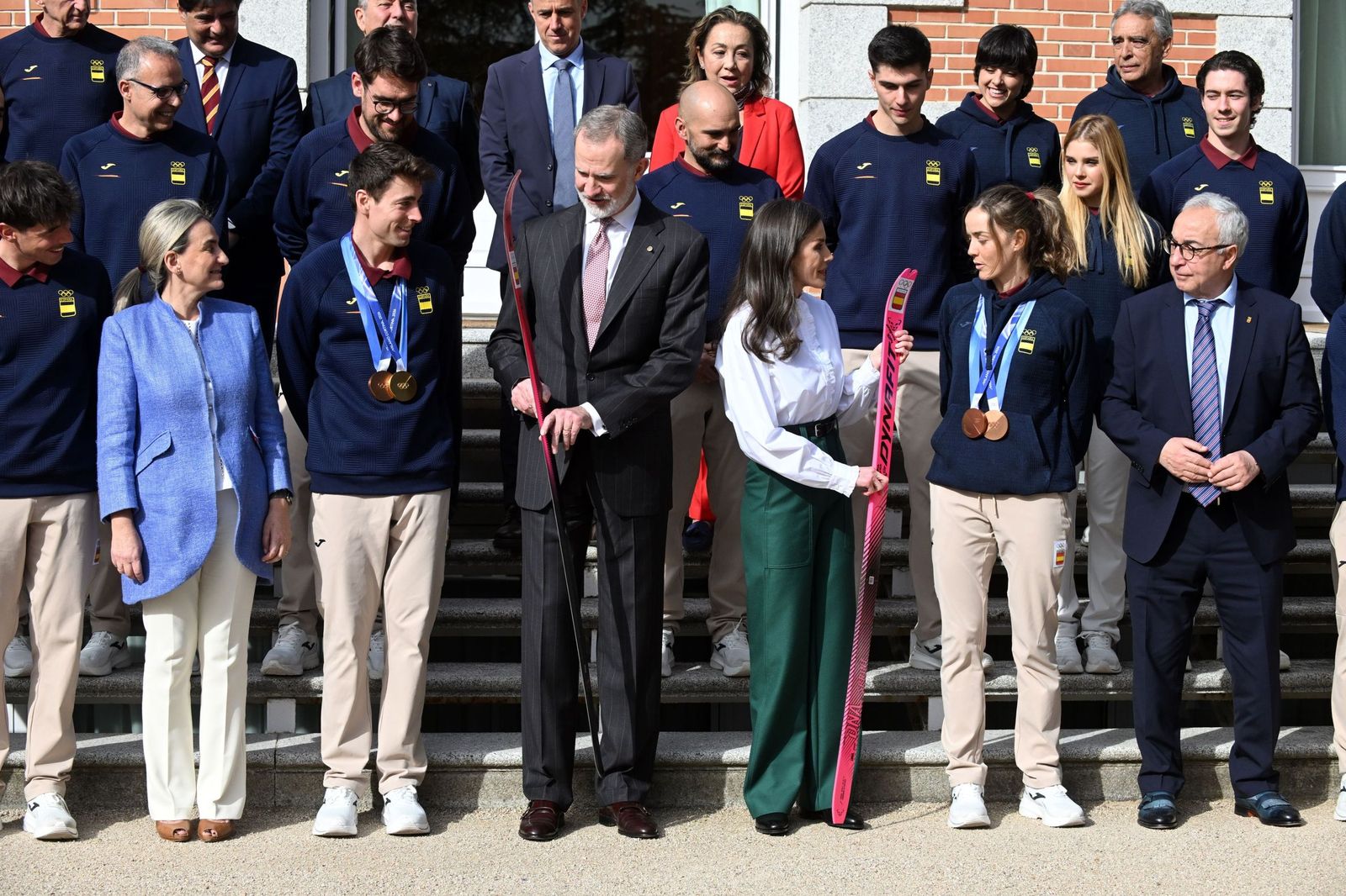 Ana Alonso charla en Zarzuela con la Reina Letizia