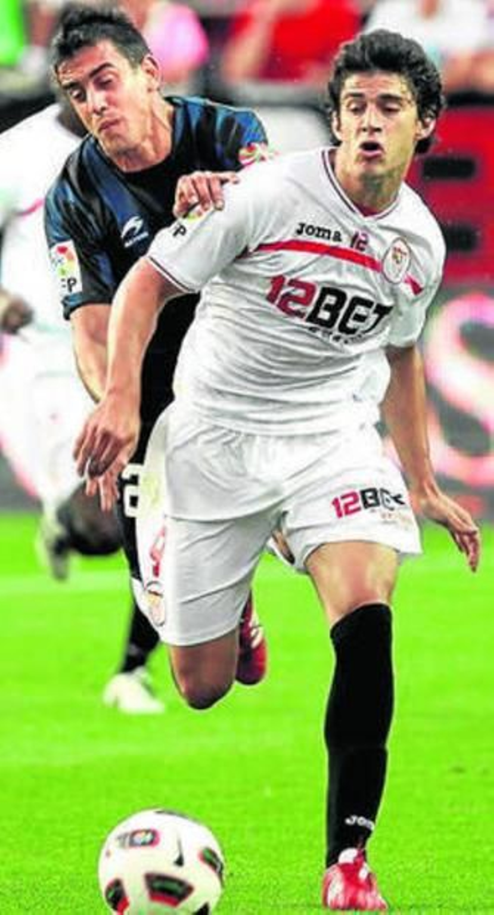 Perotti, en un partido de Liga.