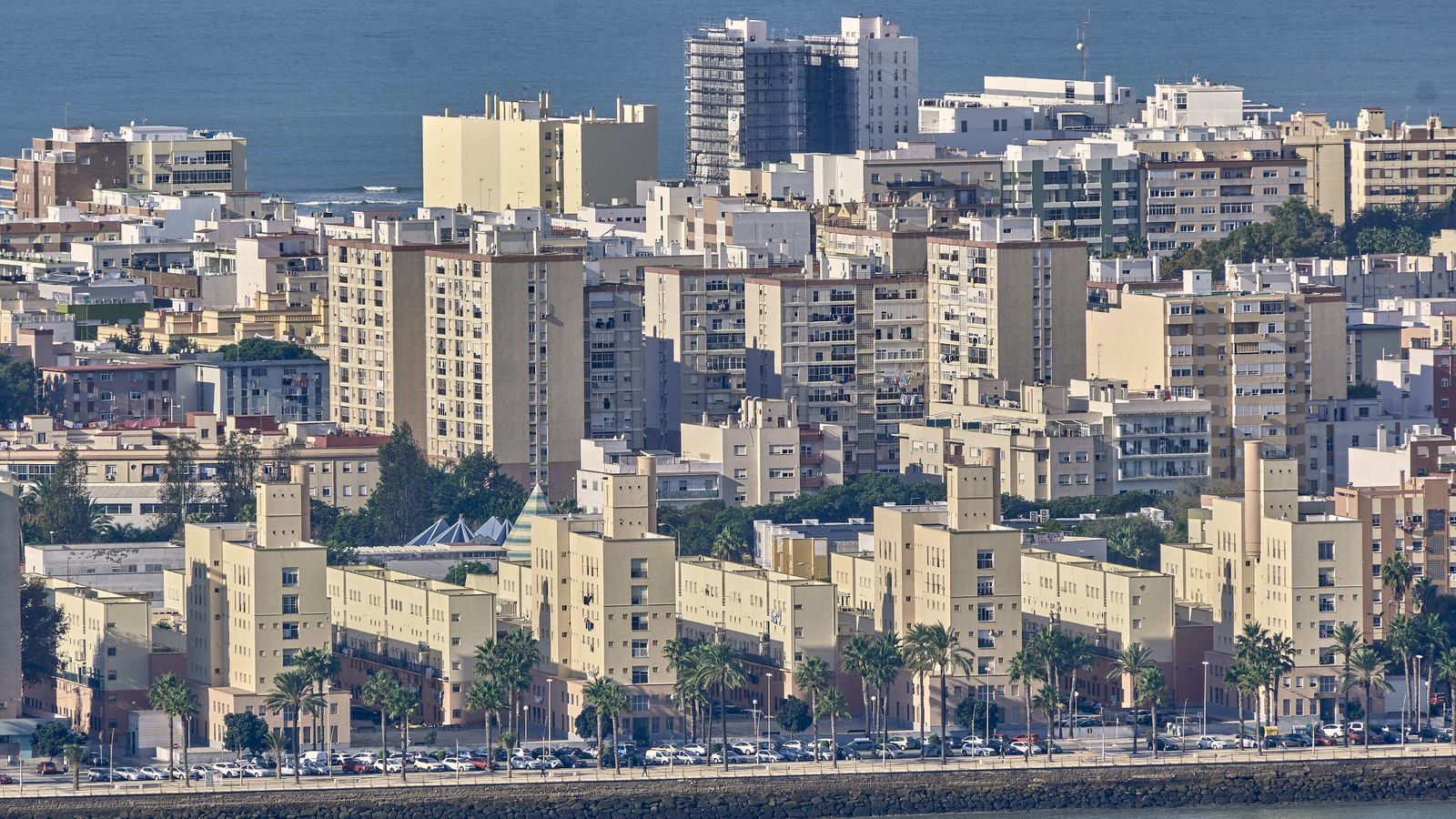 Vista desde la torre de Endesa en Puerto Real.