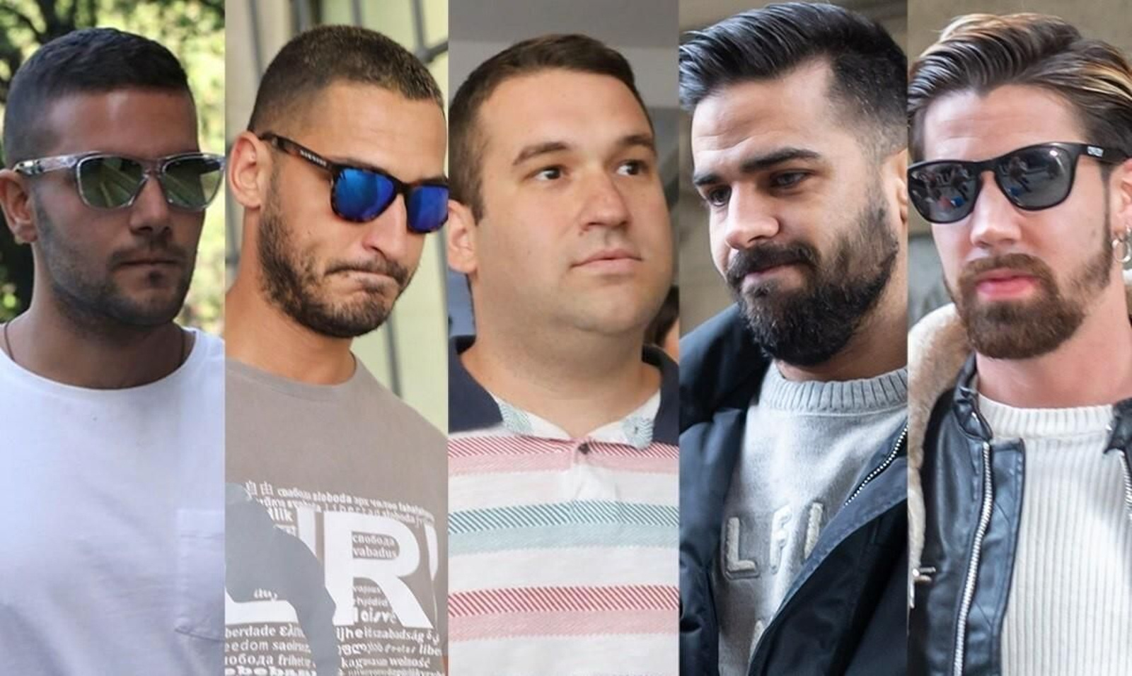 Los cinco miembros de La Manada.