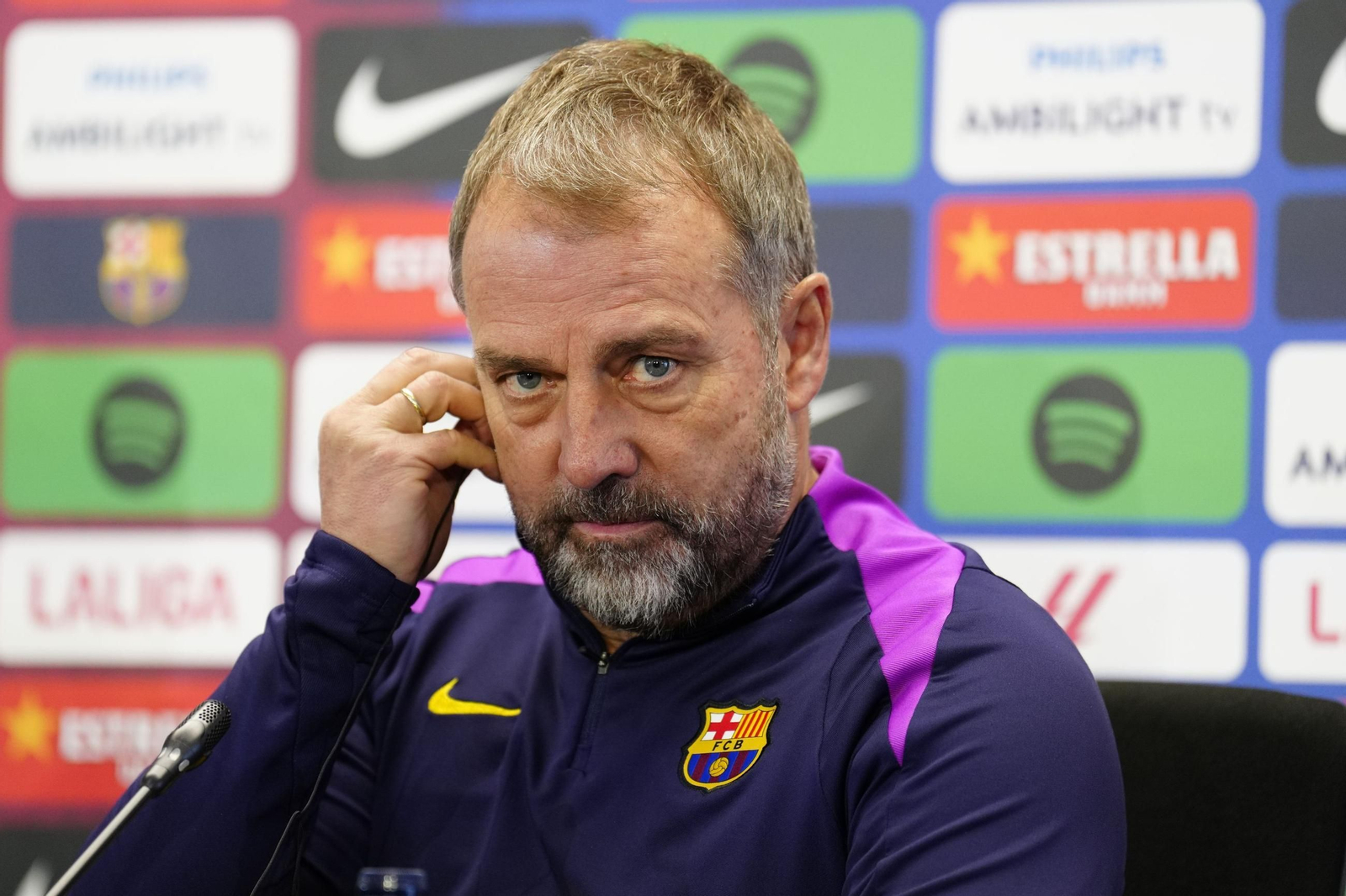 Rueda de prensa de Hansi Flick en la previa del partido ante el Betis.