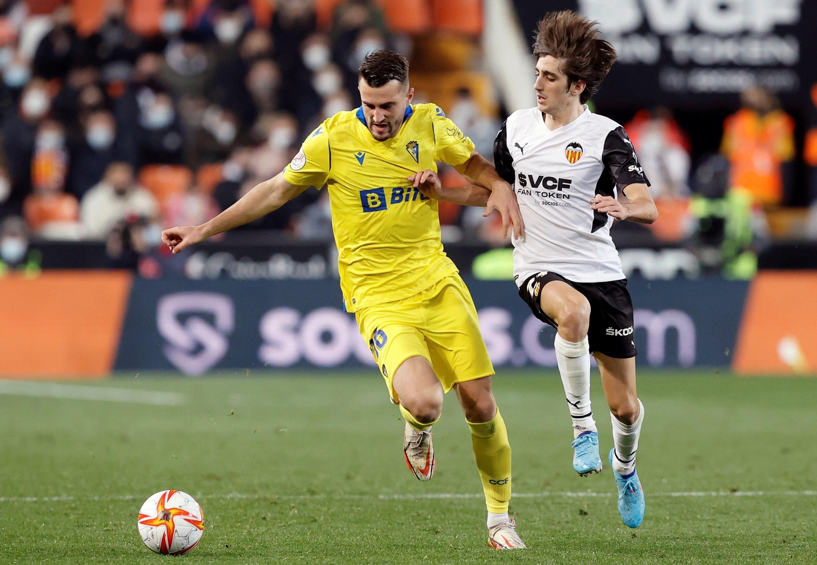 Partido de Copa del Rey entre Valencia CF y Cádiz CF