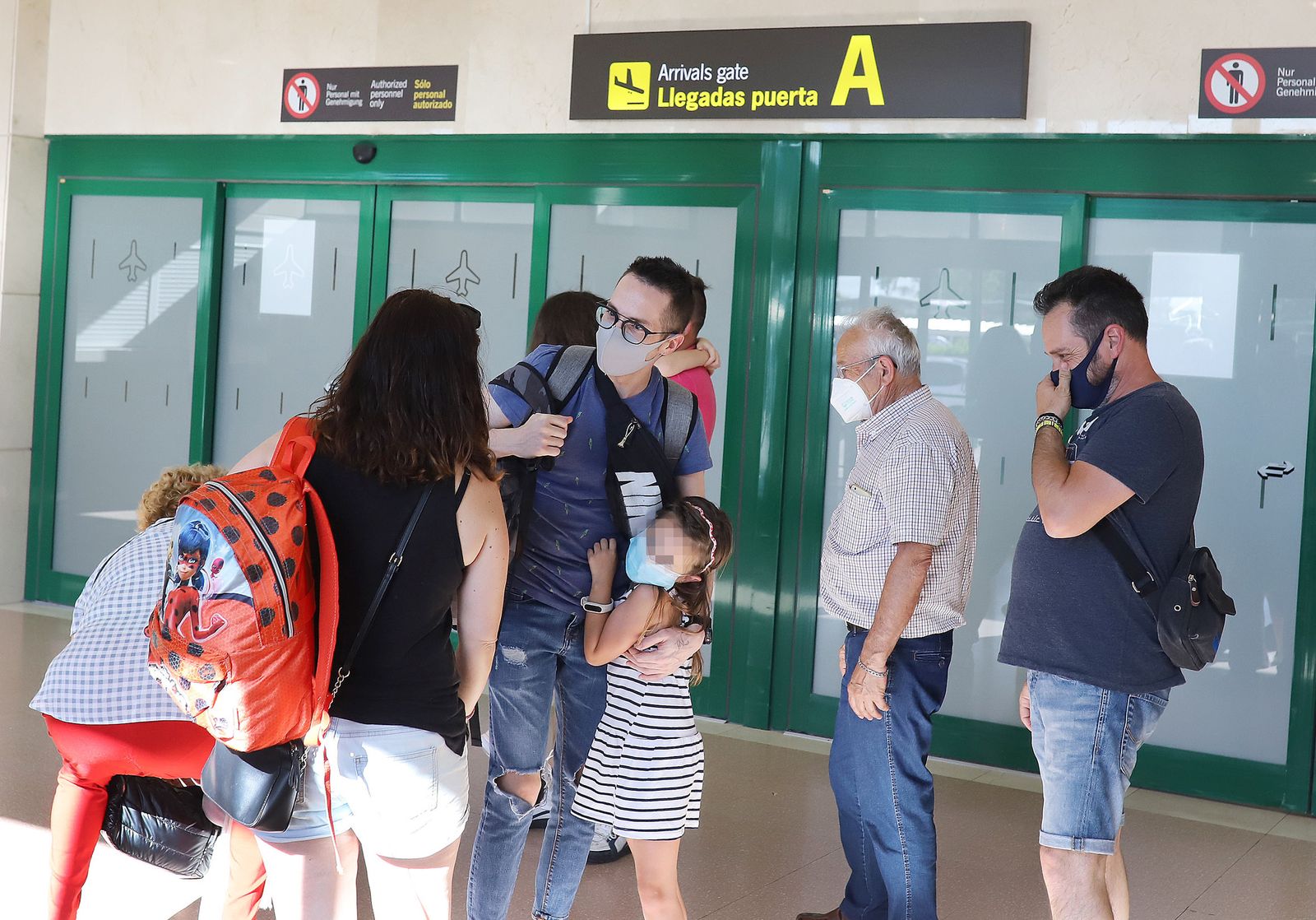 Llegada del primer vuelo de Ryanair desde Barcelona tras la pandemia