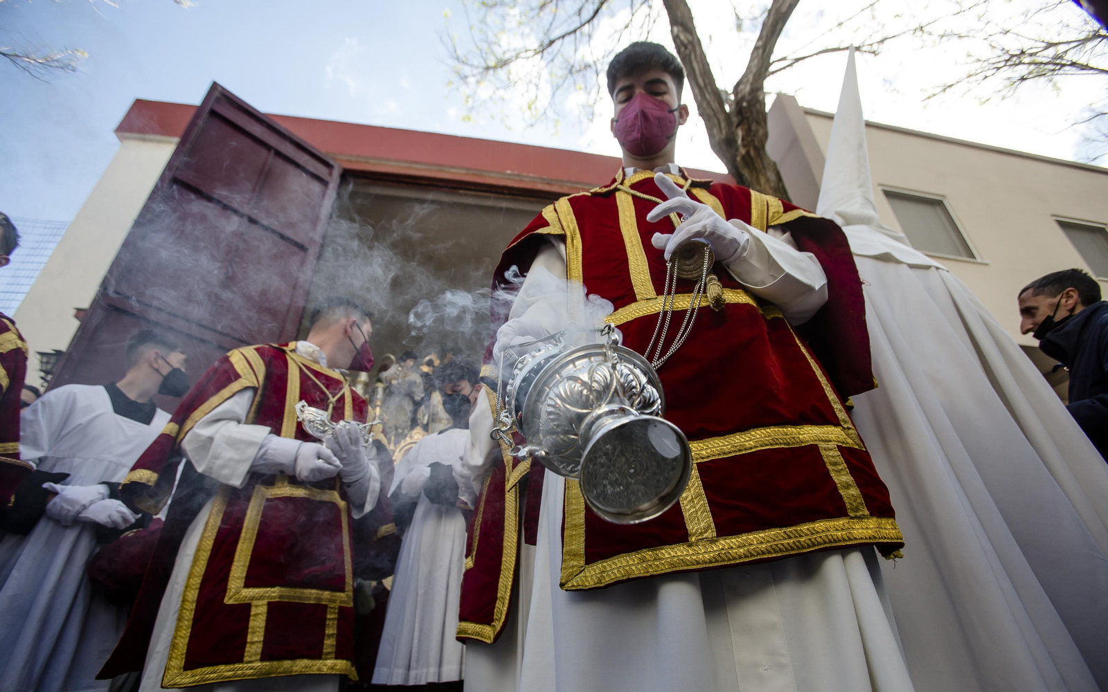 Las imágenes de la cofradía de Oración en el huerto en la Semana Santa de Cádiz 2022