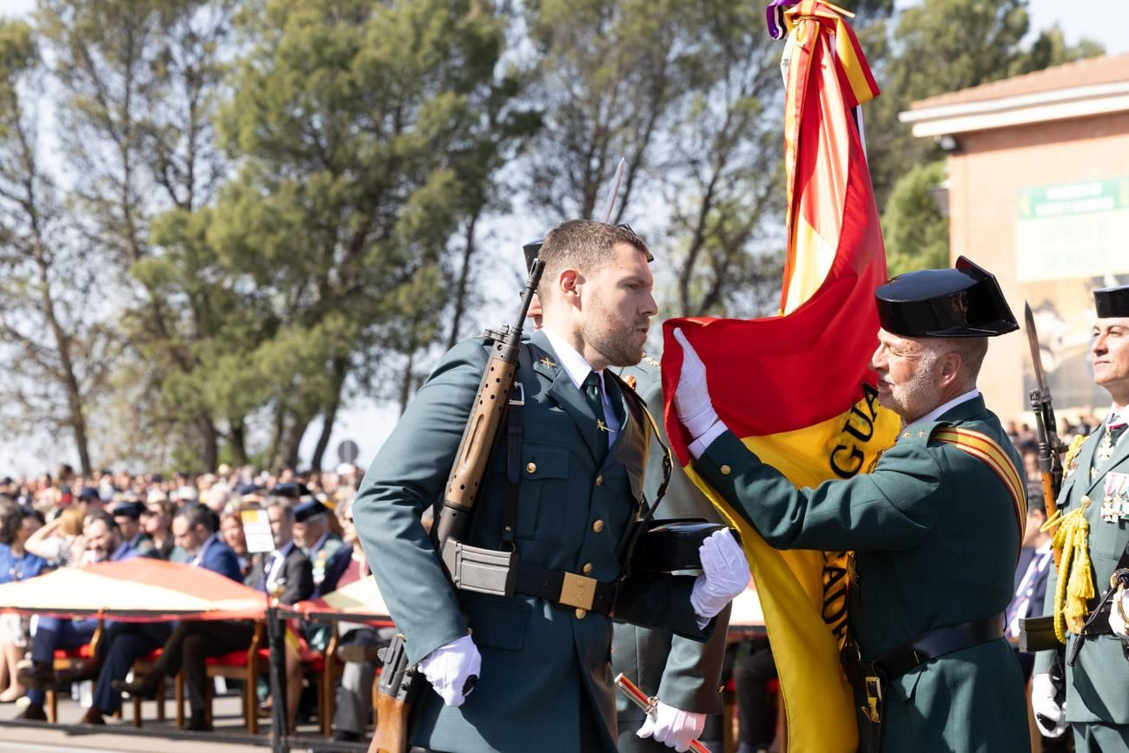 Jura de bandera de la 130ª promoción de guardias civiles de la Academia de Baeza