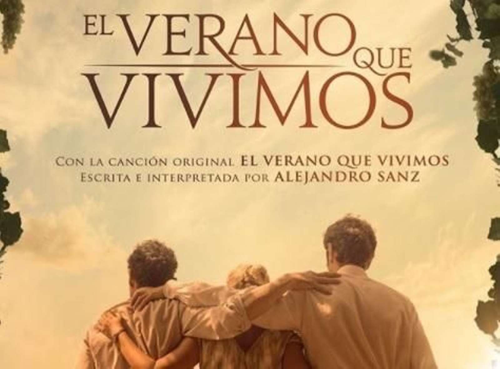 Cartel que anuncia la participación de Alejandro Sanz en 'El verano que vivimos'.