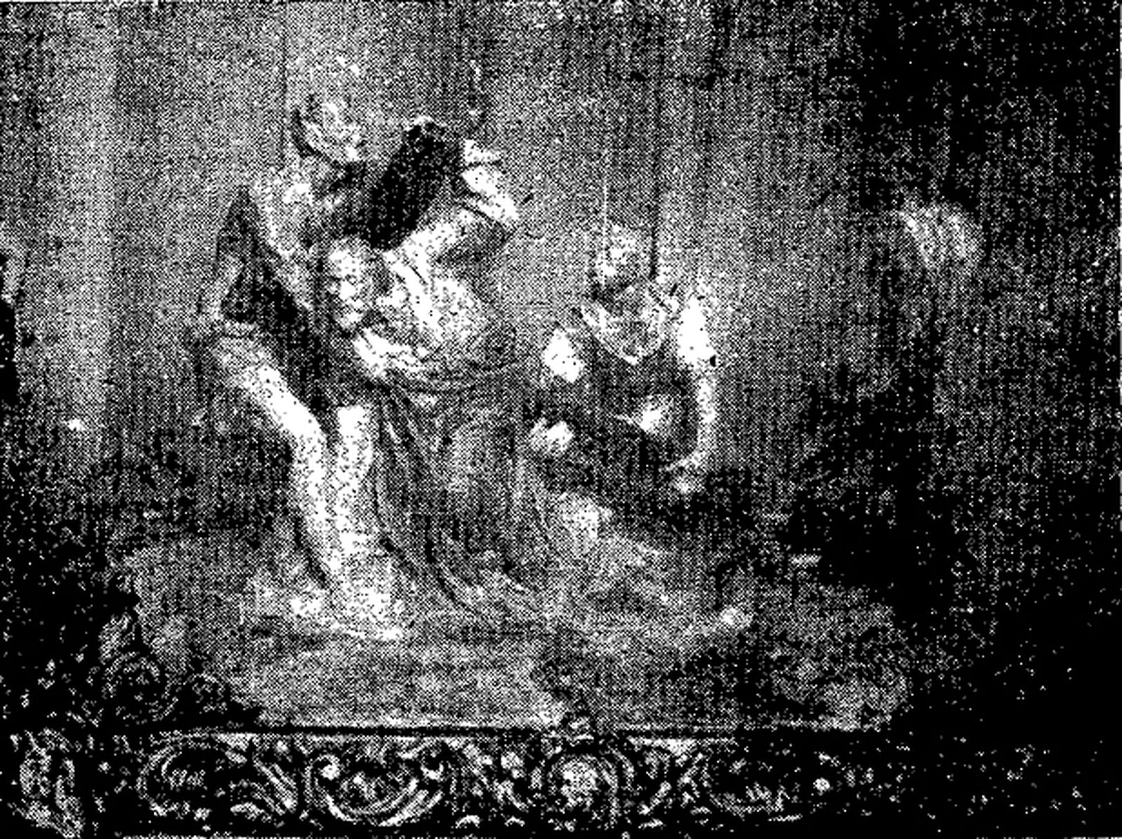 Boceto del paso de Esparteros, en 1951.