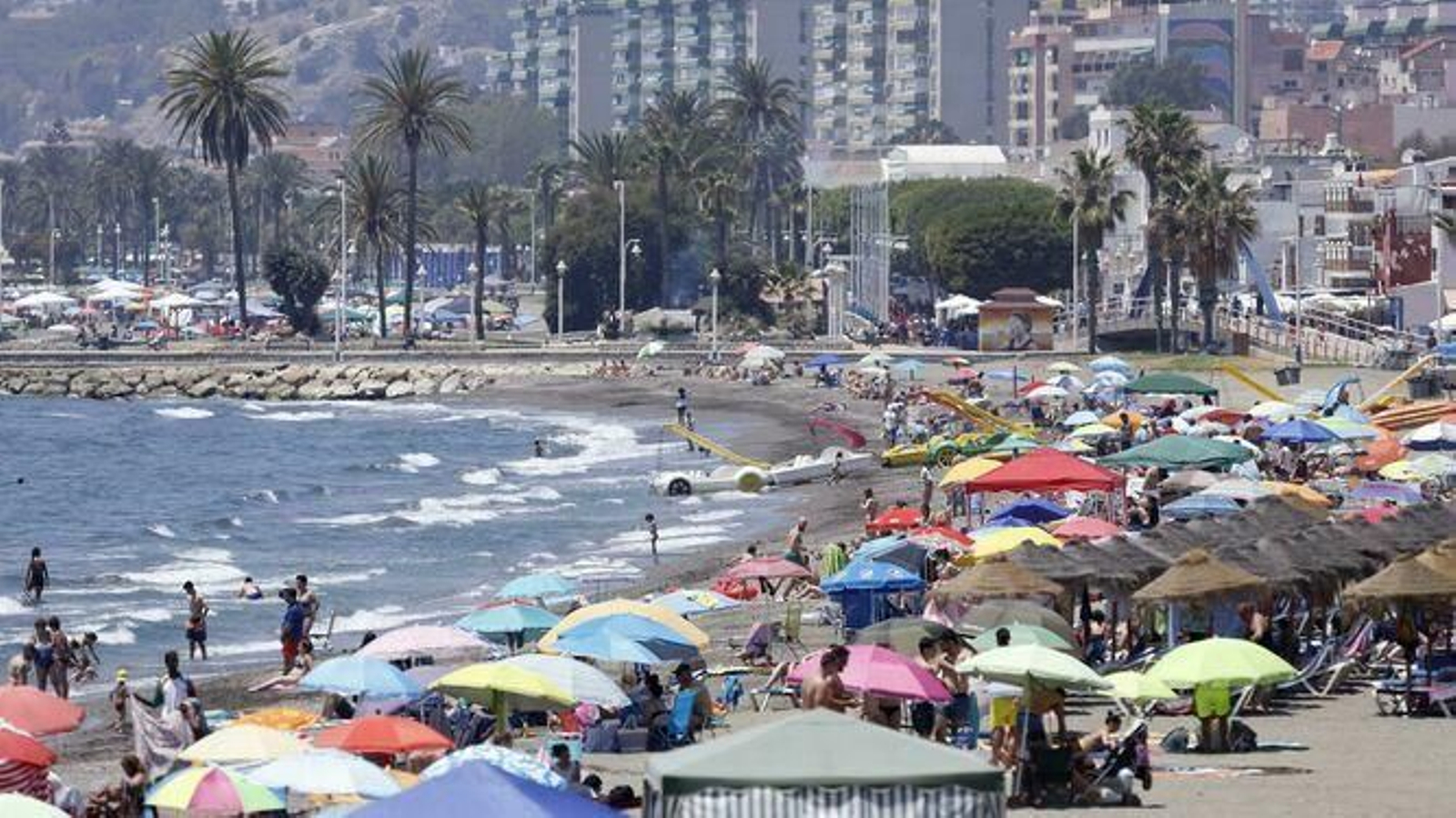 La playa de Málaga