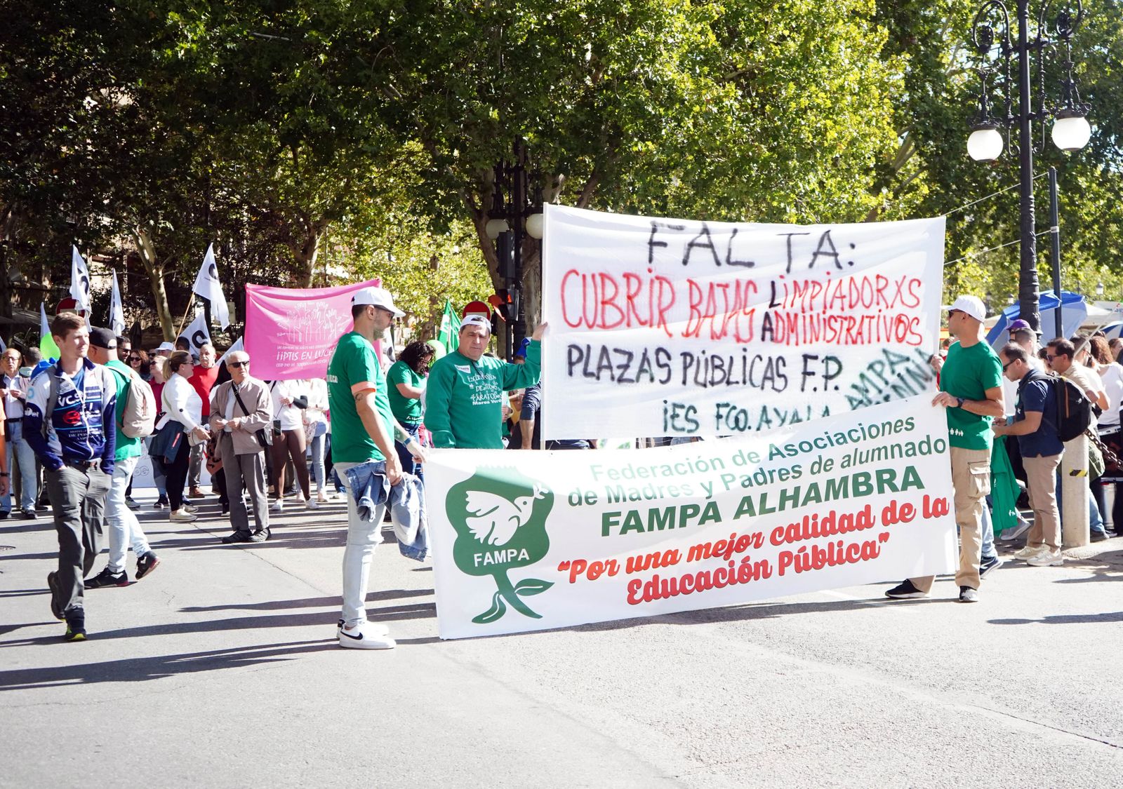 Manifestación por la educación pública de calidad en Granada