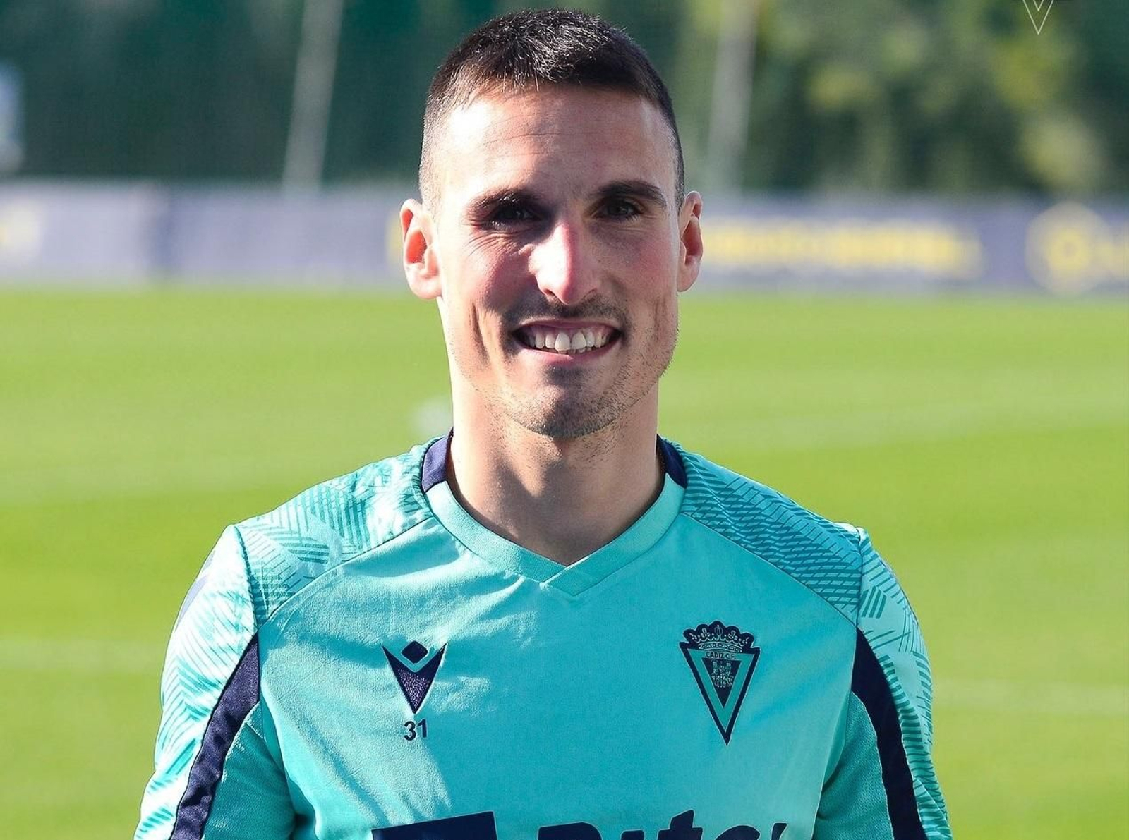 Fede San Emeterio, en su primer entrenamiento con el Cádiz.