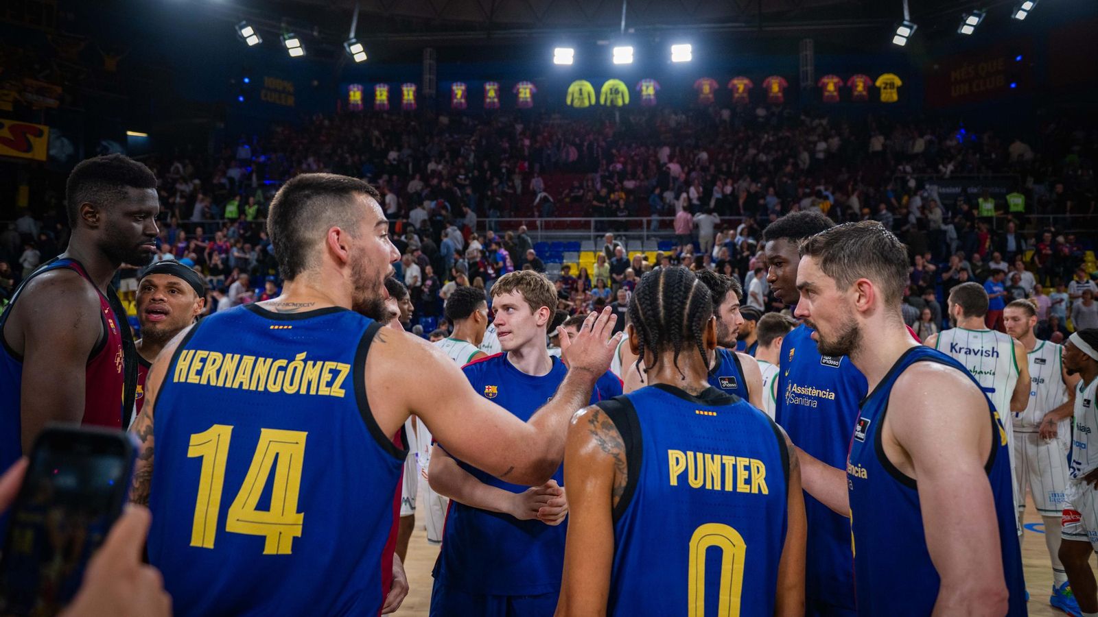 El Barcelona-Unicaja, en fotos