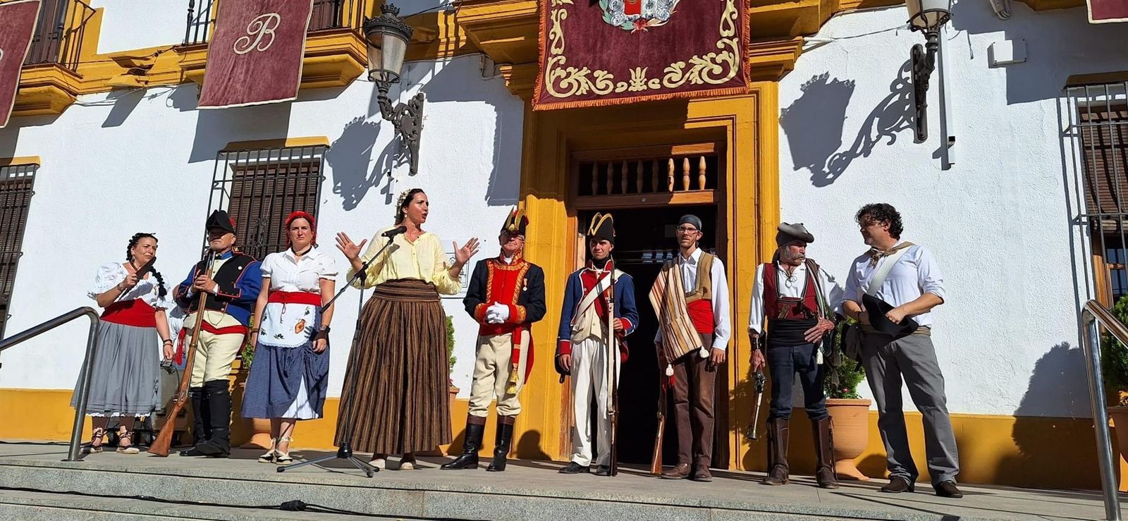 Participantes en la recreación de la Batalla de Bailén.