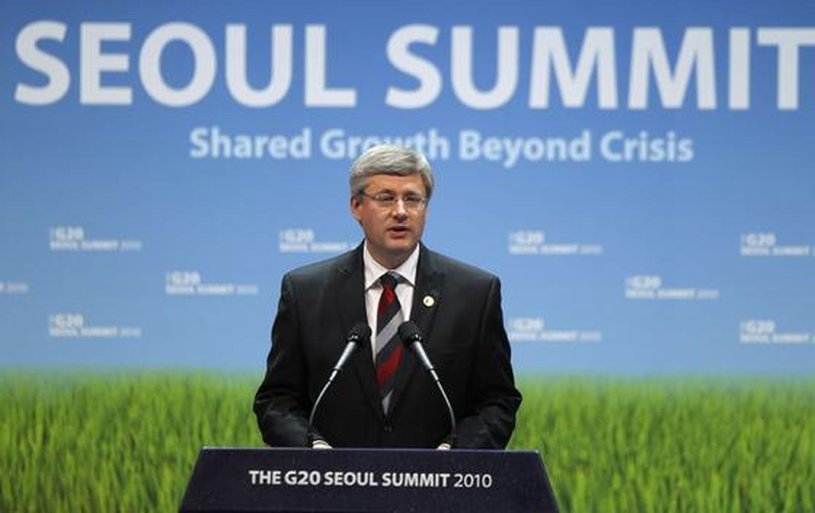 El primer ministro de Canadá, Stephen Harper, en la cumbre del G20, celebrada en Seúl (Corea del Sur).

Foto: Agencias