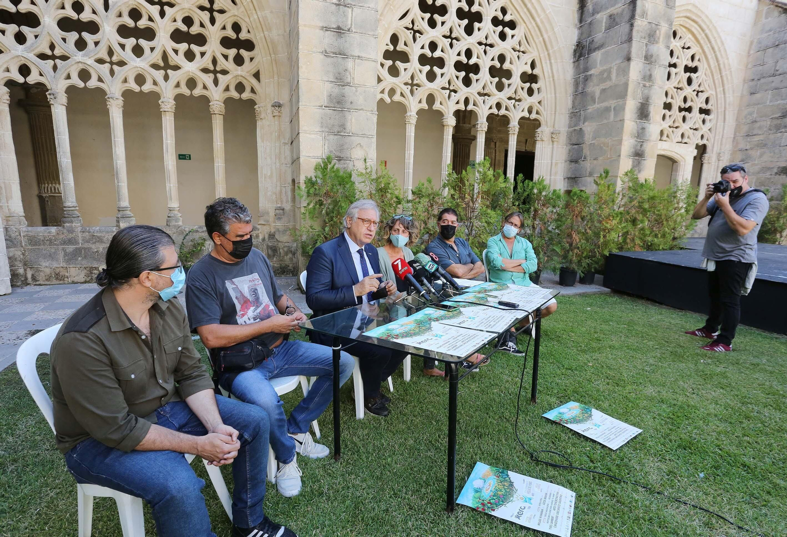 Presentación del Festival Xera, esta mañana en los Claustros de Santo Domingo.
